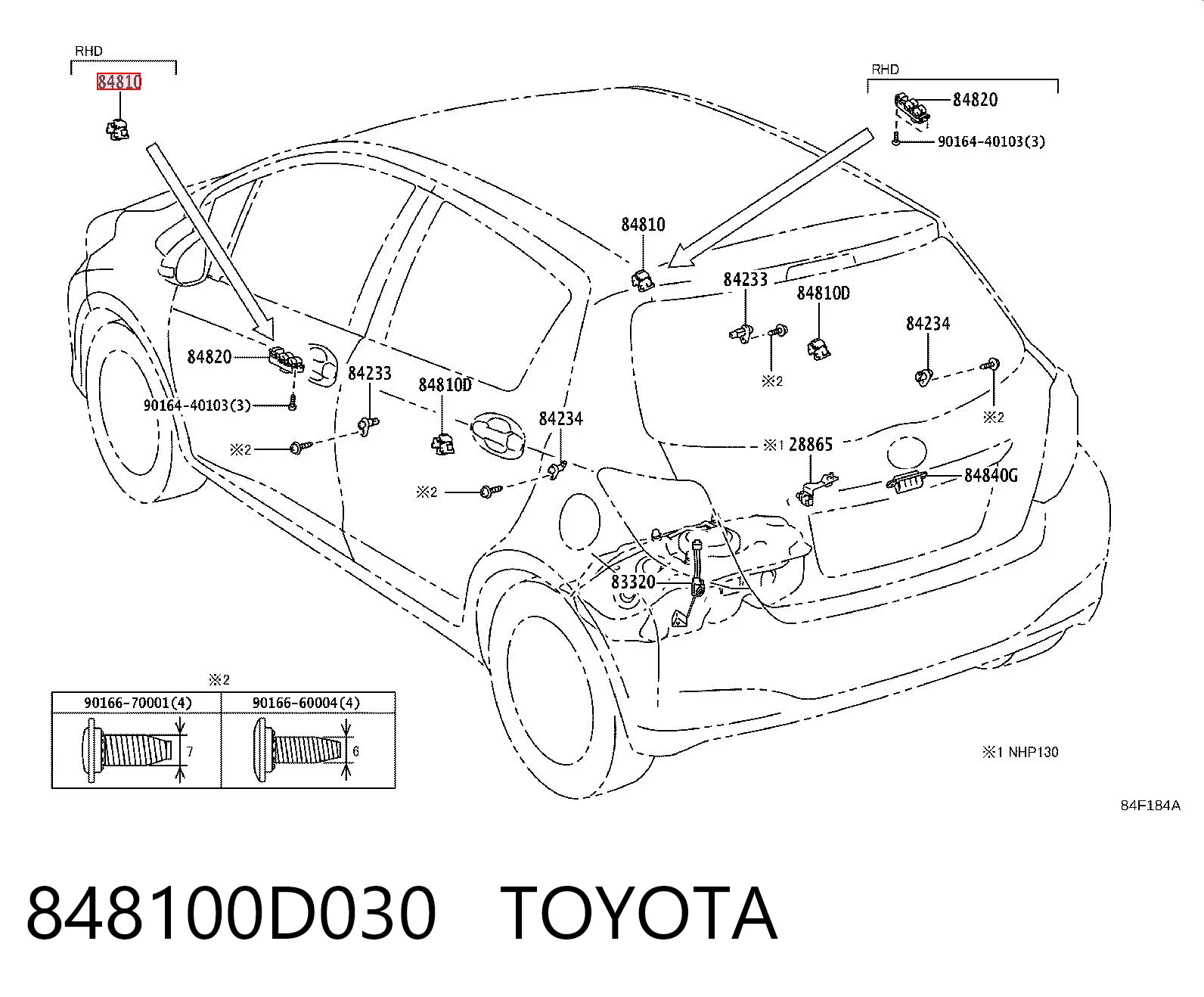Toyota Corolla  Cam Düğmesi Ön fiyatı