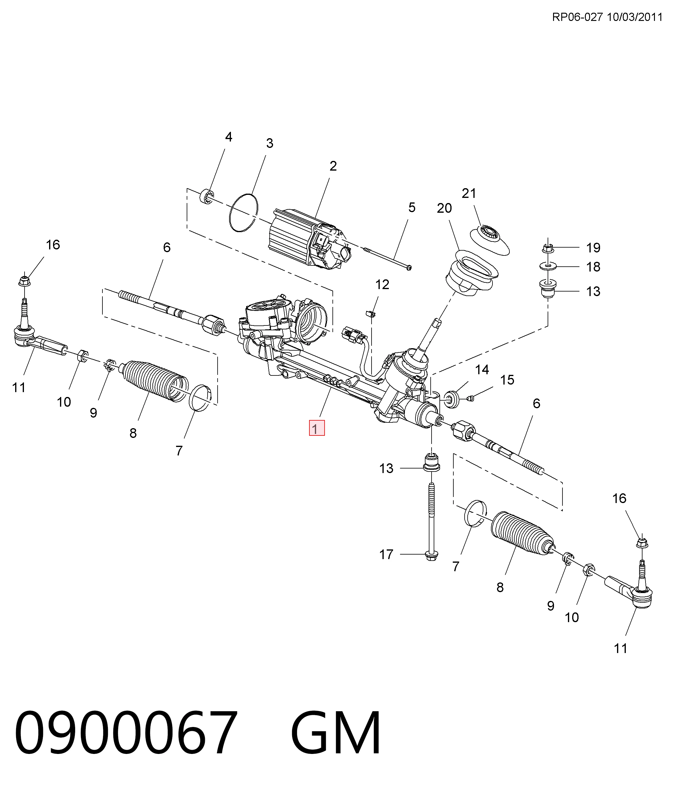 Opel Astra  (2010 - 2015) Direksiyon kremayeri 
