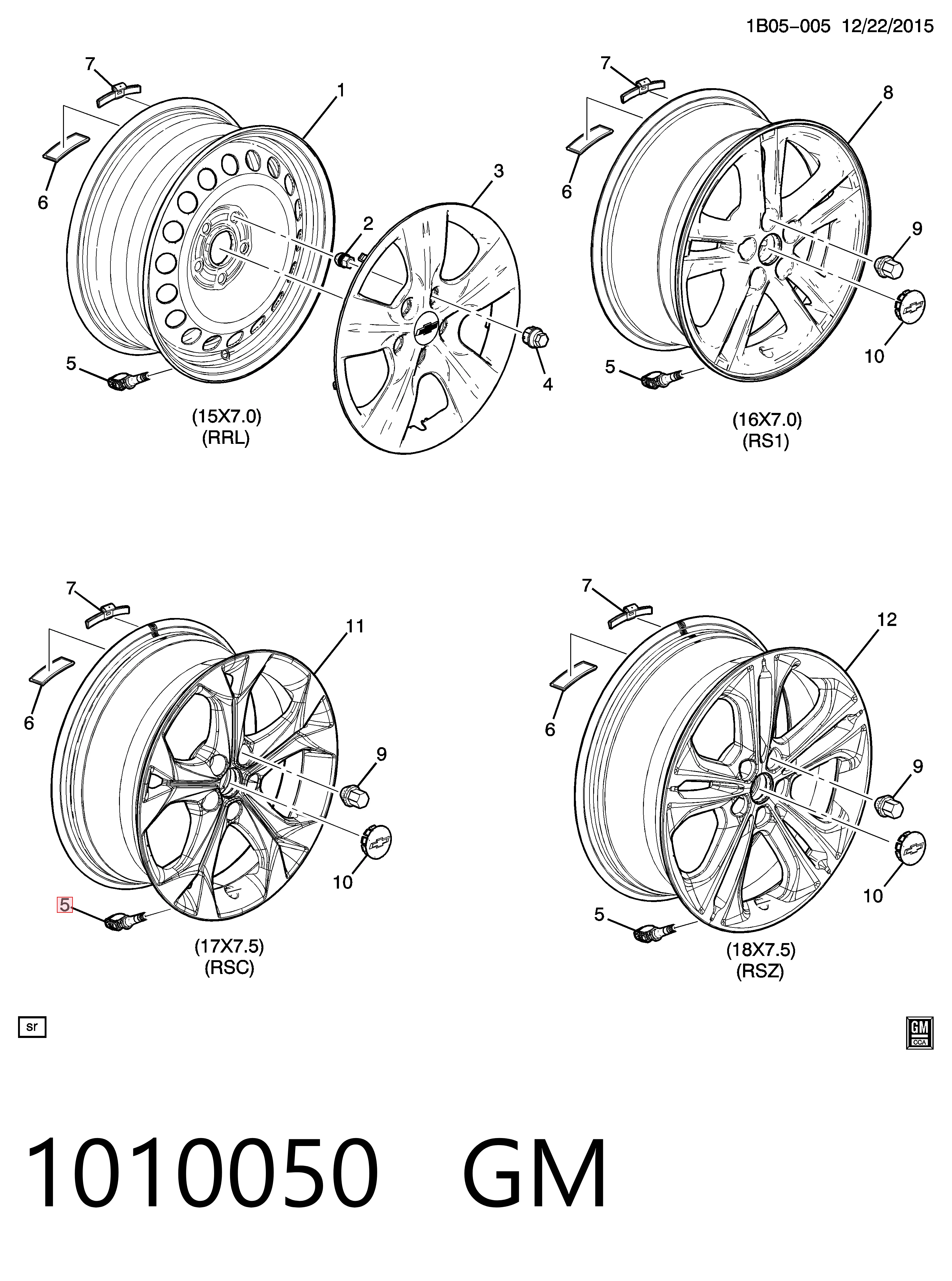 Captiva I TPMS Sensörü