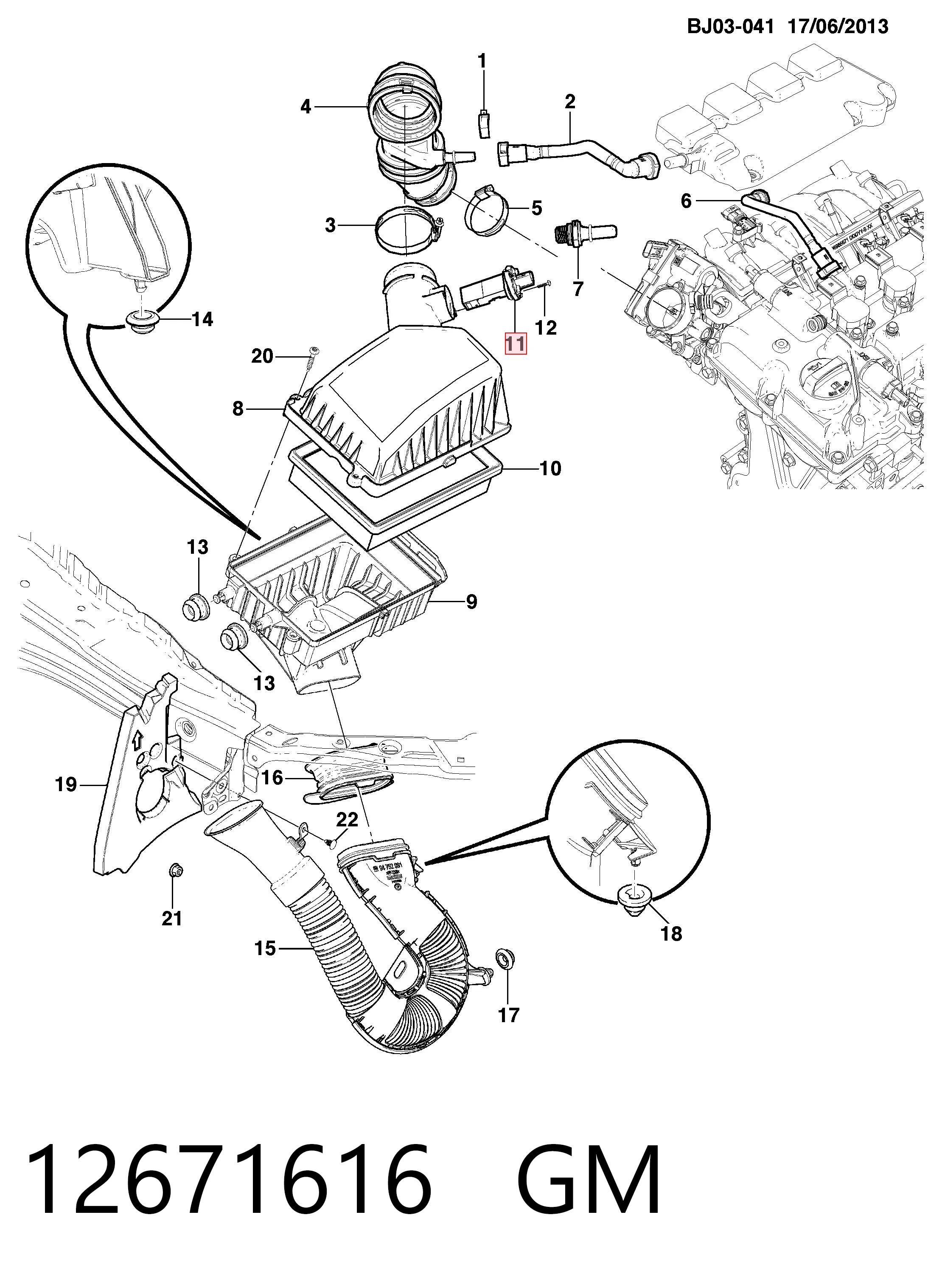 Opel Astra  MAP sensörü