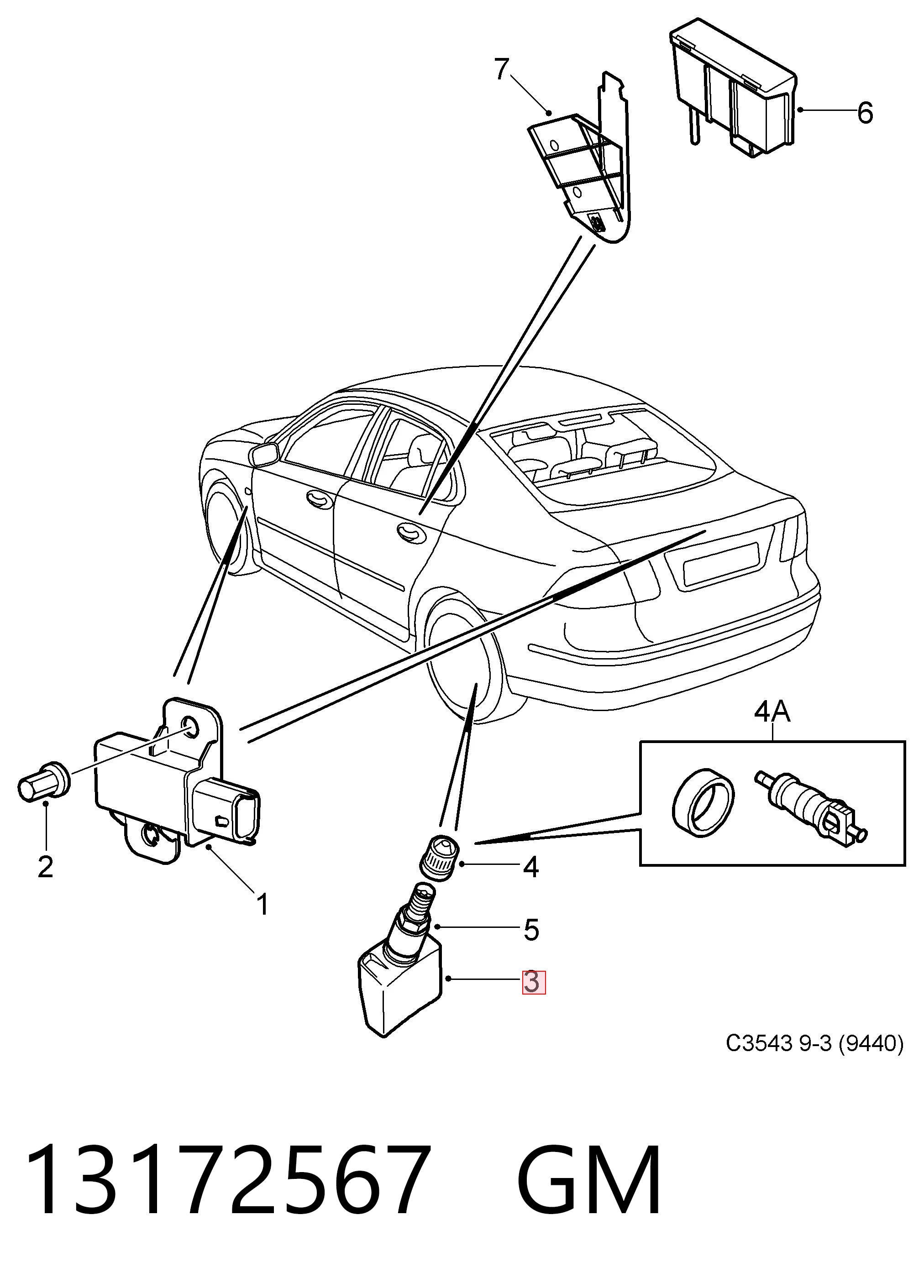 Vectra C TPMS Sensörü
