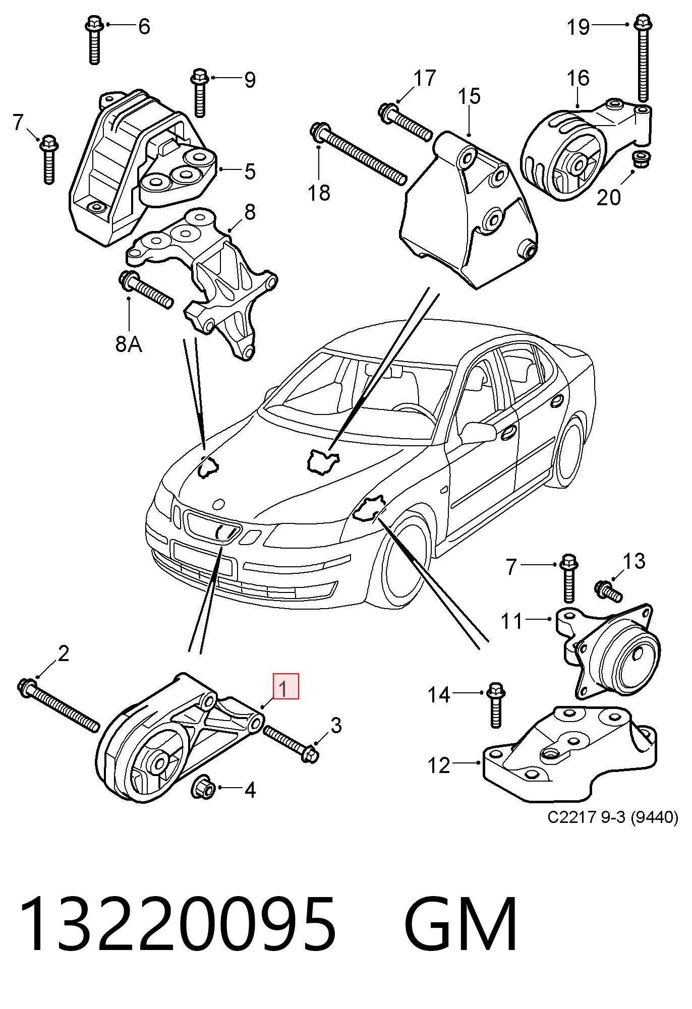 Opel Vectra  (2002 - 2008) Ön motor takozu fiyatları