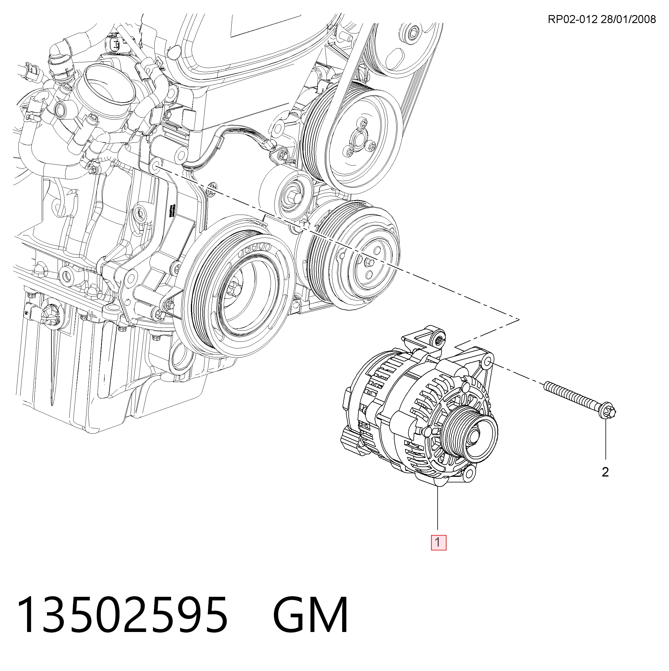 Chevrolet Cruze  Alternatör