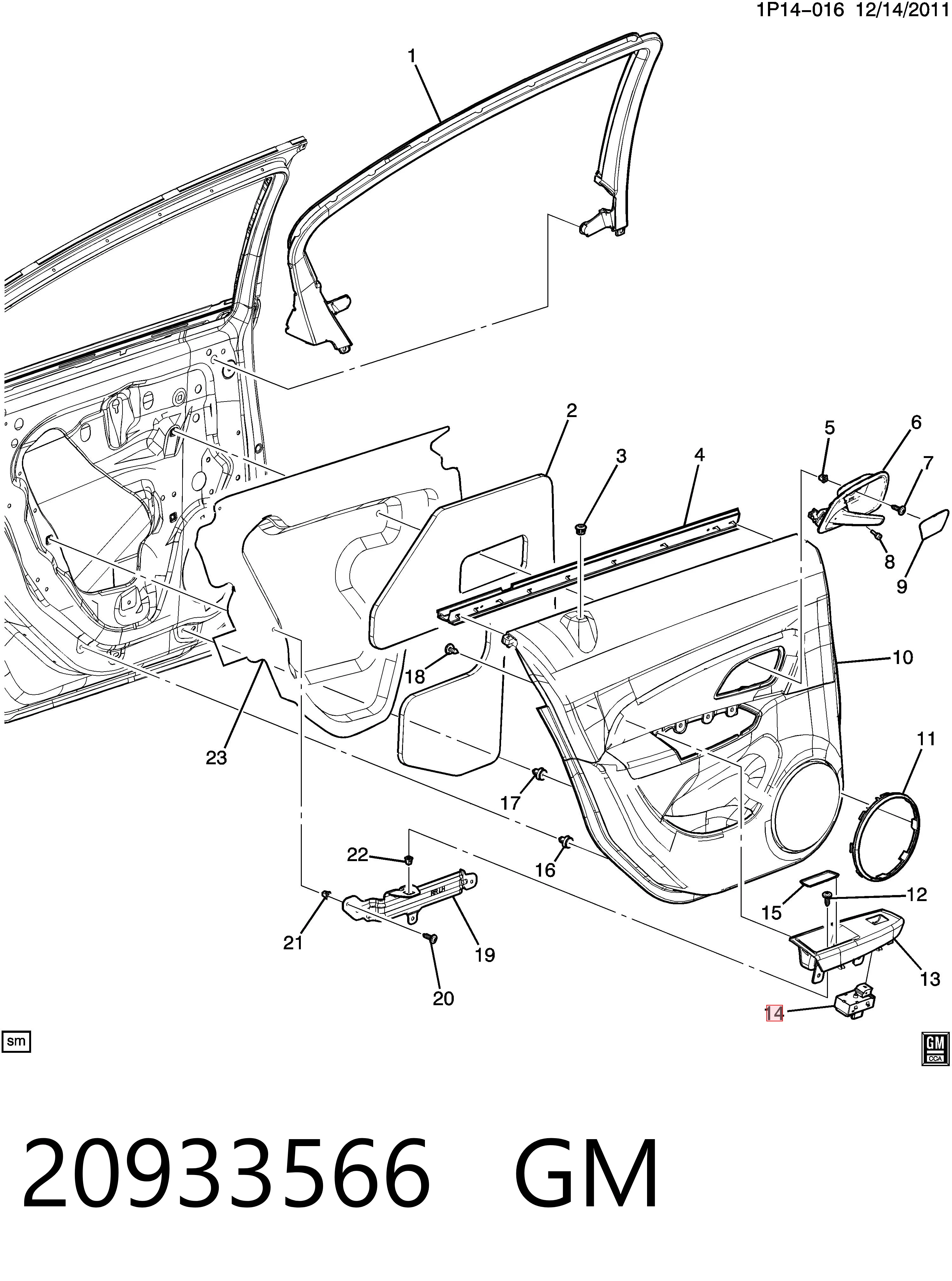 Chevrolet Cruze  (2009 - 2026) Arka cam kaldırma motoru açma düğmesi fiyatı