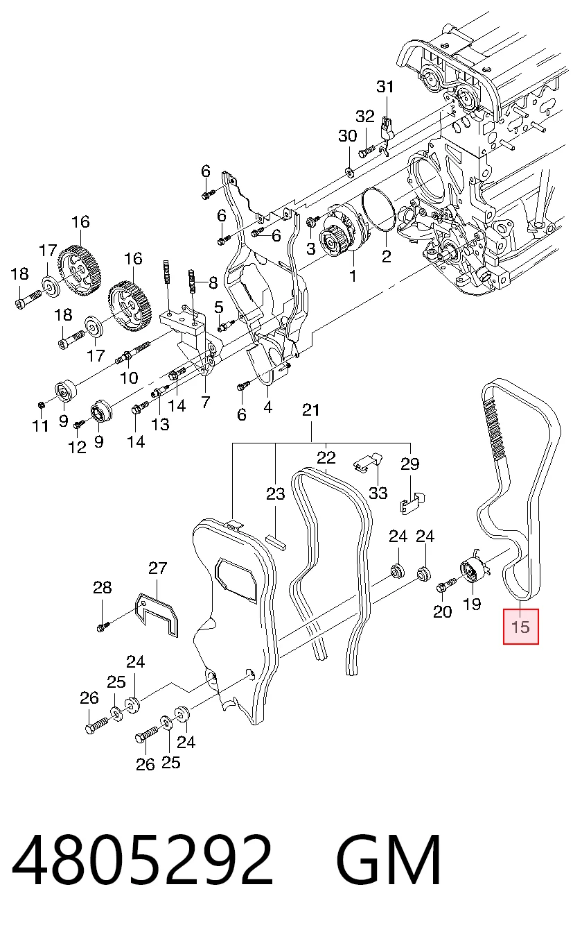 Chevrolet Captiva I (2006 - 2010) Triger kayışı fiyatları