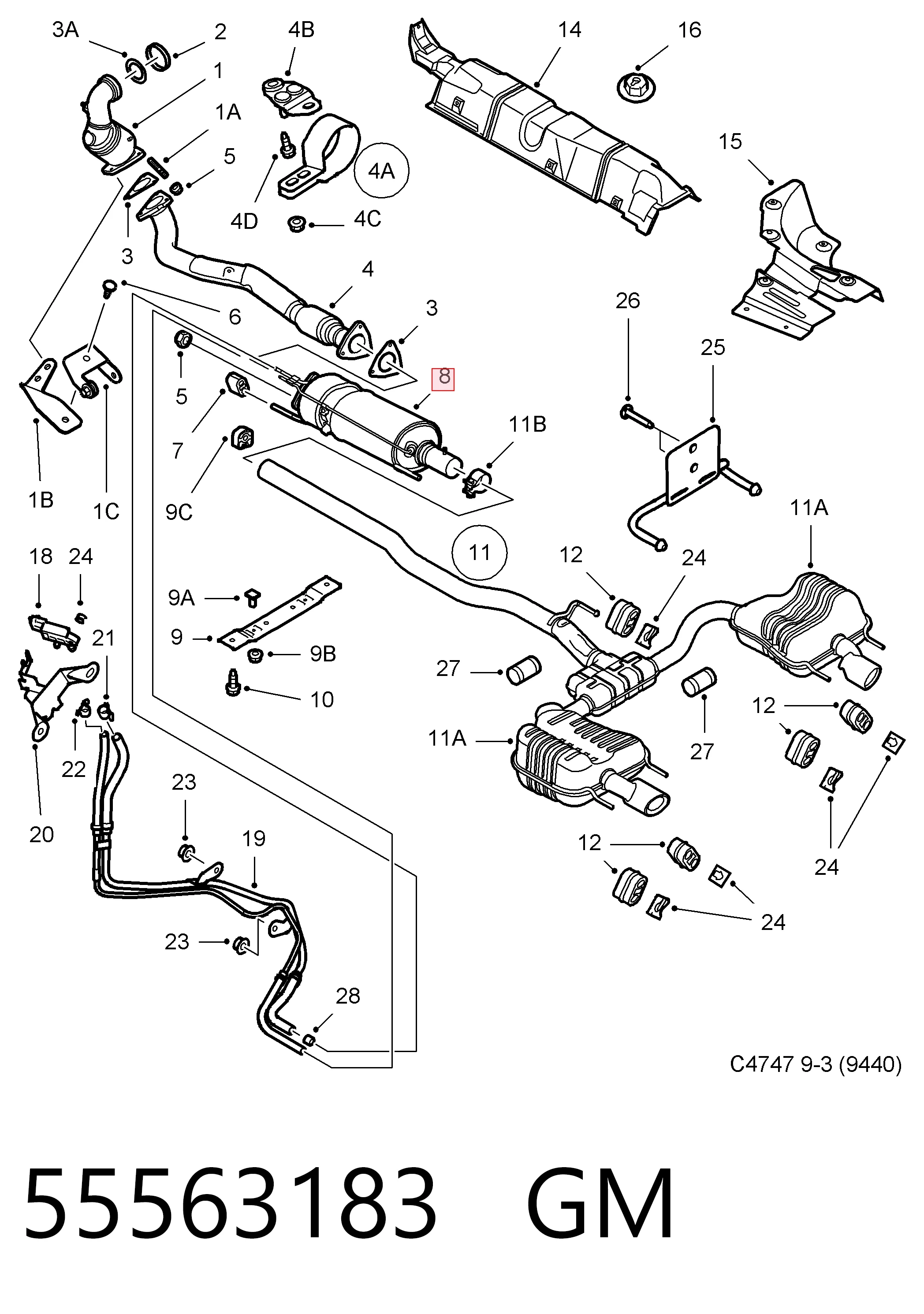 Opel Vectra C Dizel partikül filtresi