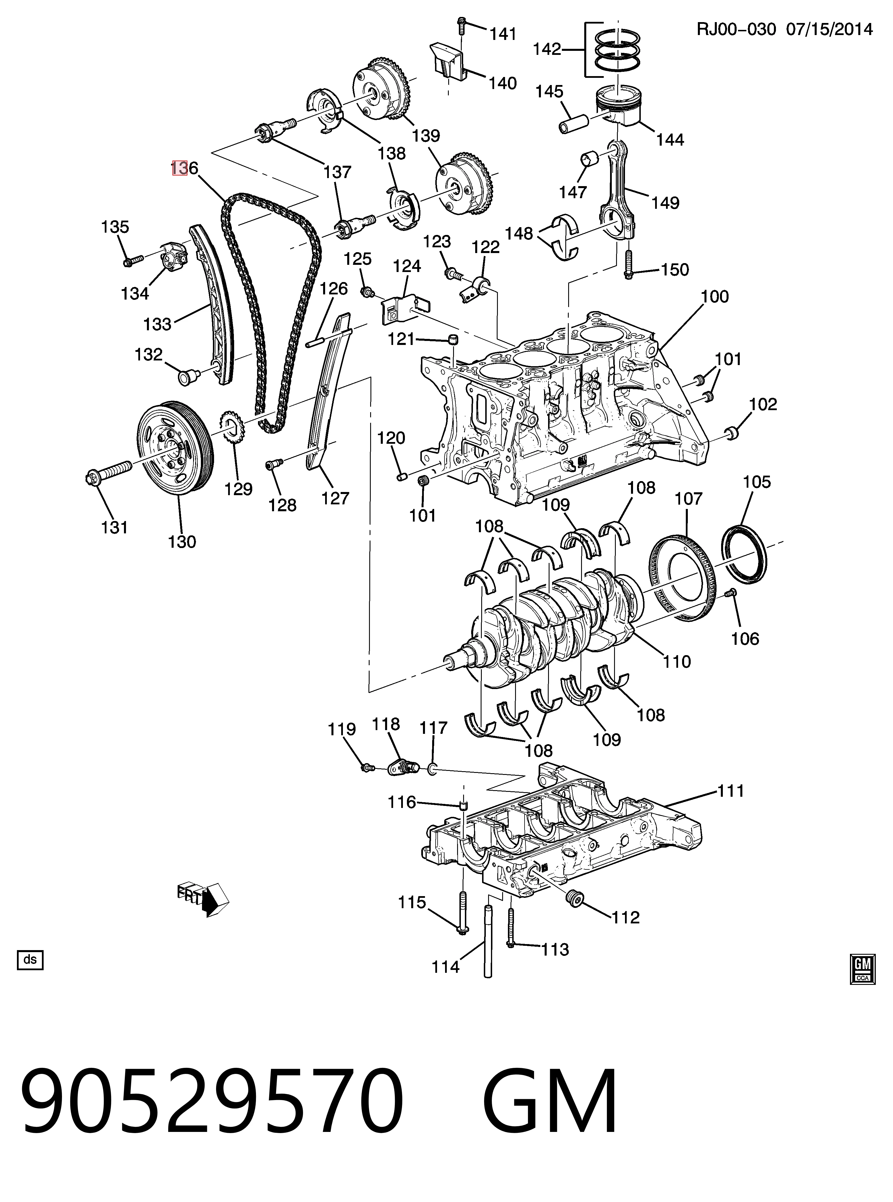 Opel Astra G Triger zinciri orijinal