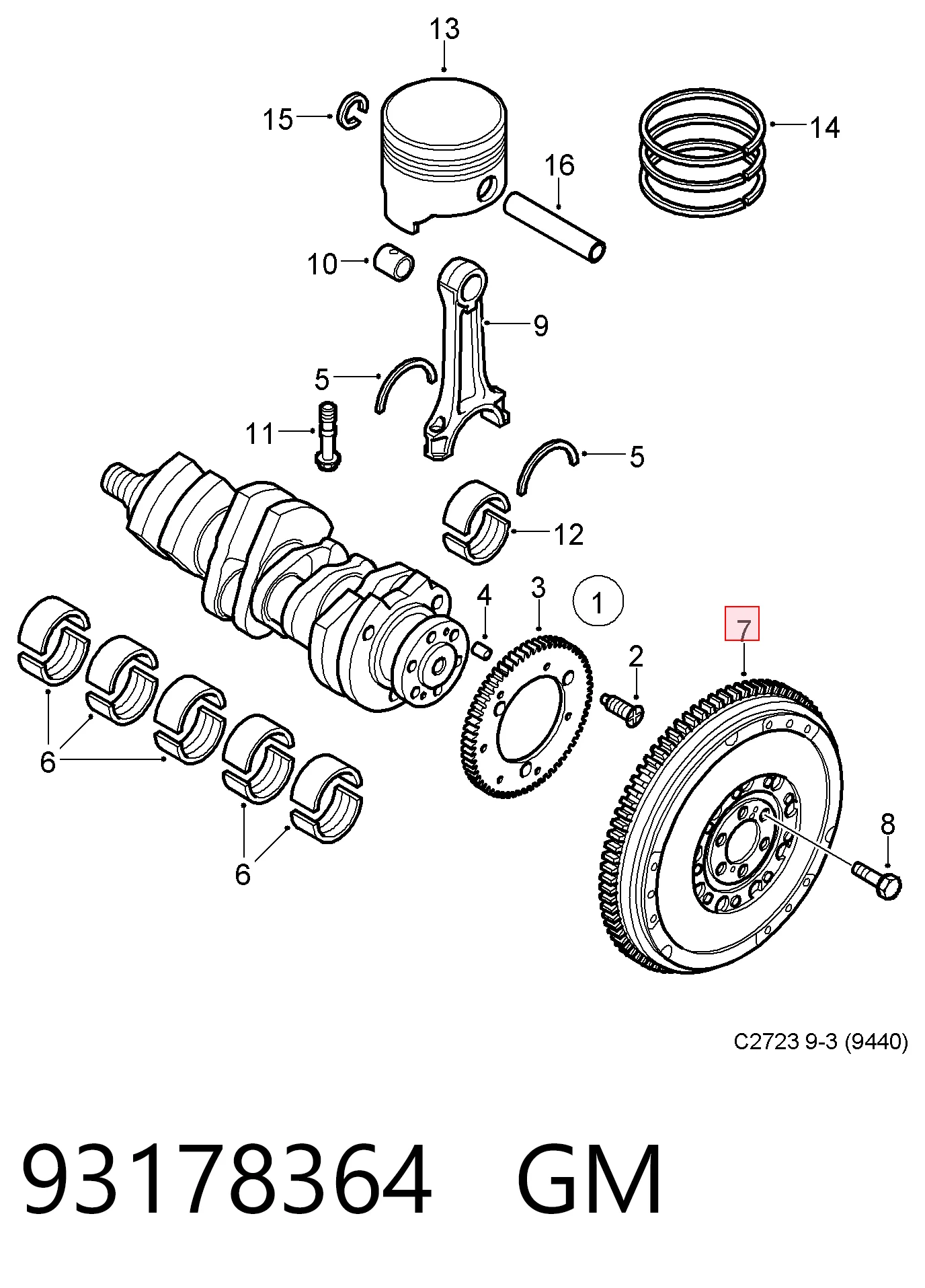 Opel Vectra  (2002 - 2008) Motor volanı satın al