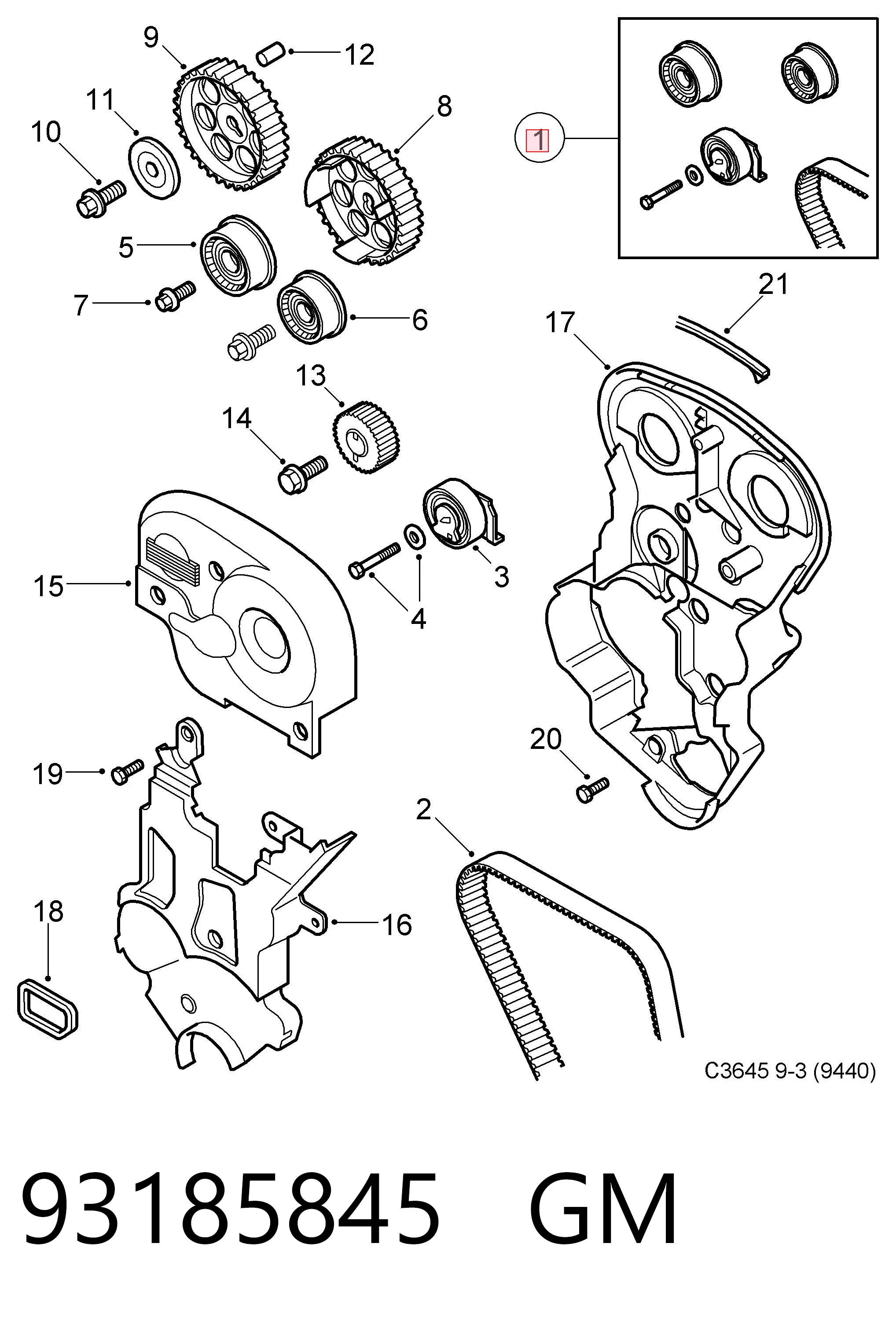 Corsa  Triger set