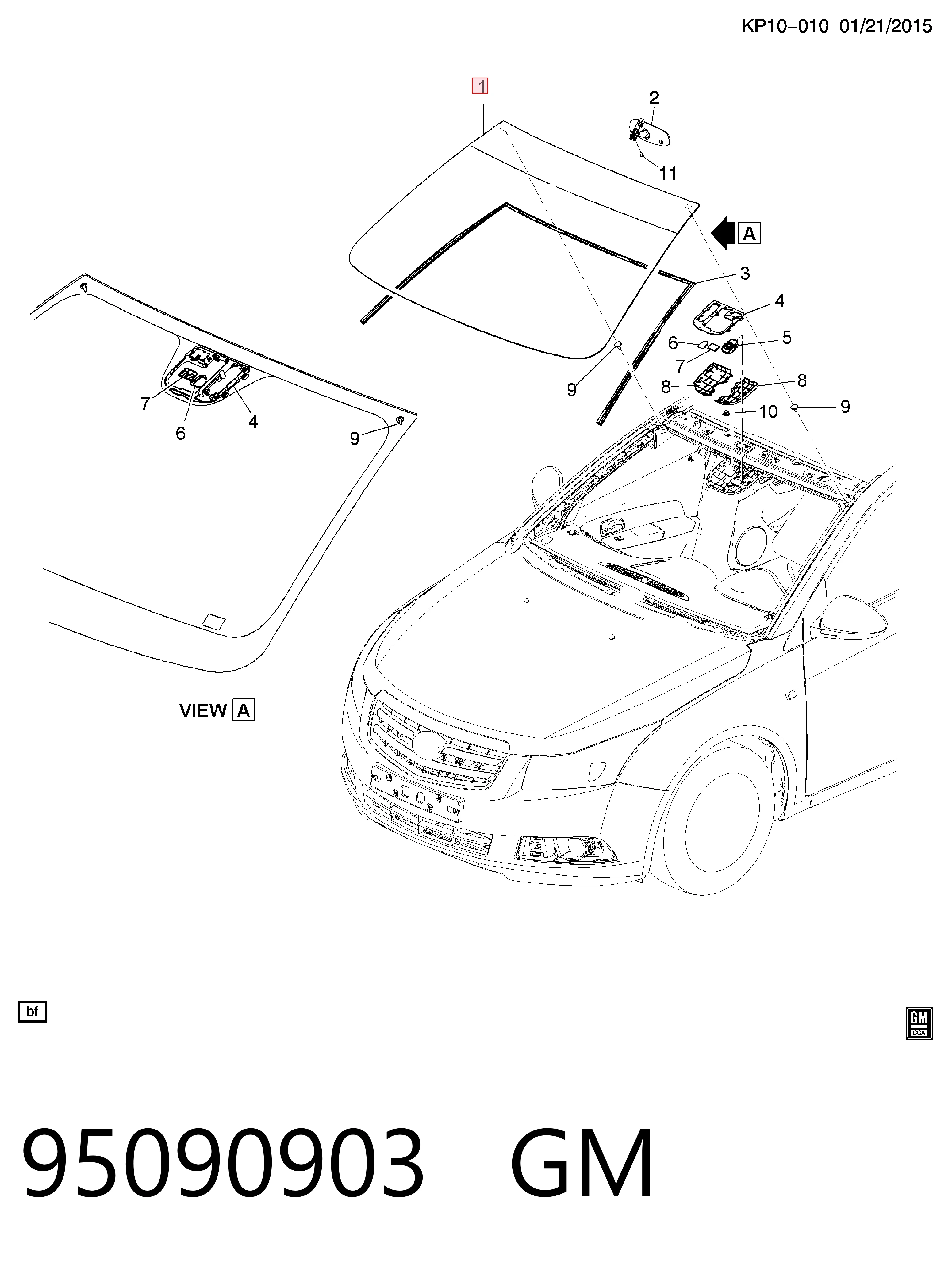 Chevrolet Cruze  (2009 - 2026) Ön cam satın al