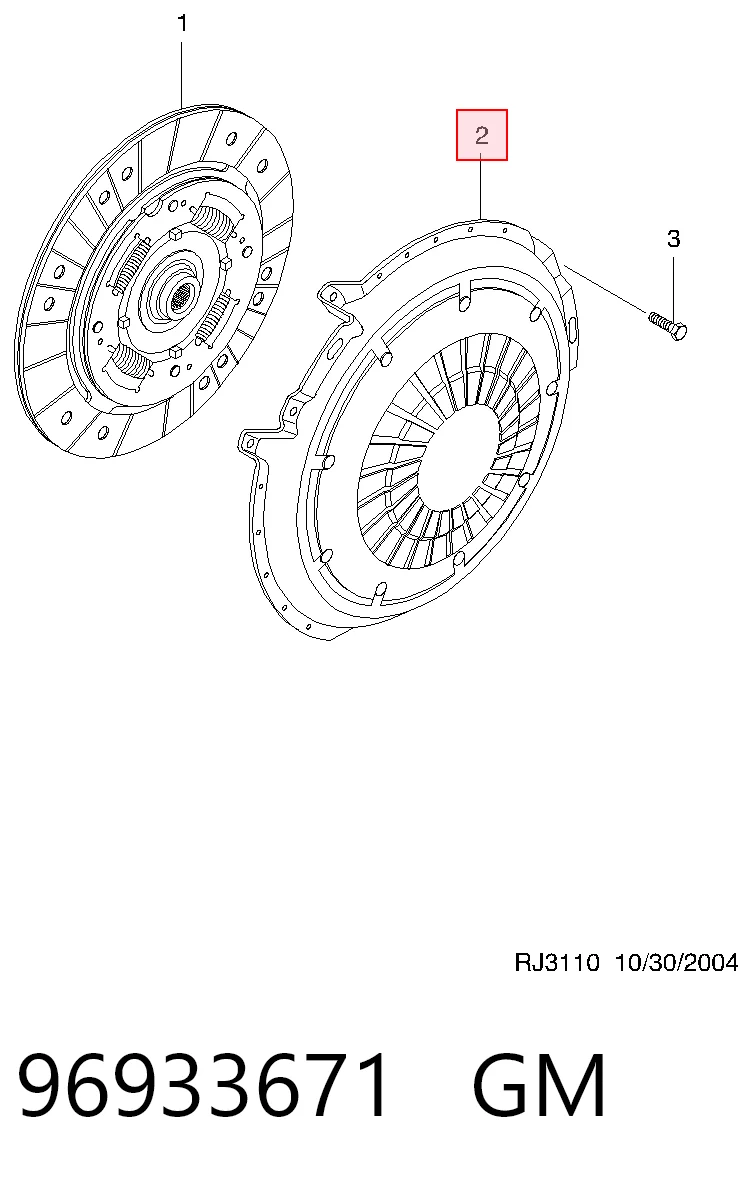 Chevrolet Captiva I (2006 - 2010) Debriyaj baskı sacı çıkma