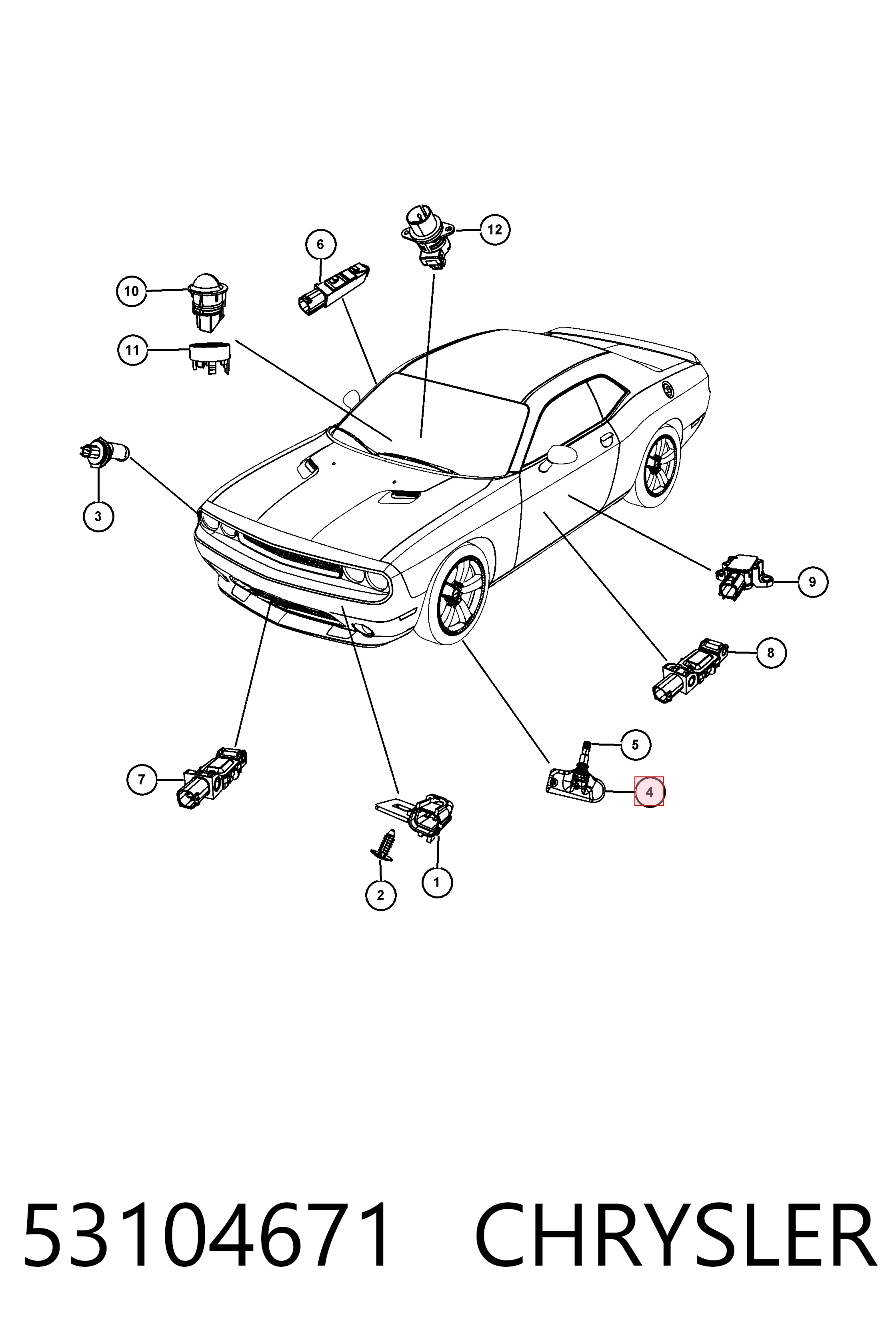 Peugeot 207  TPMS Sensörü
