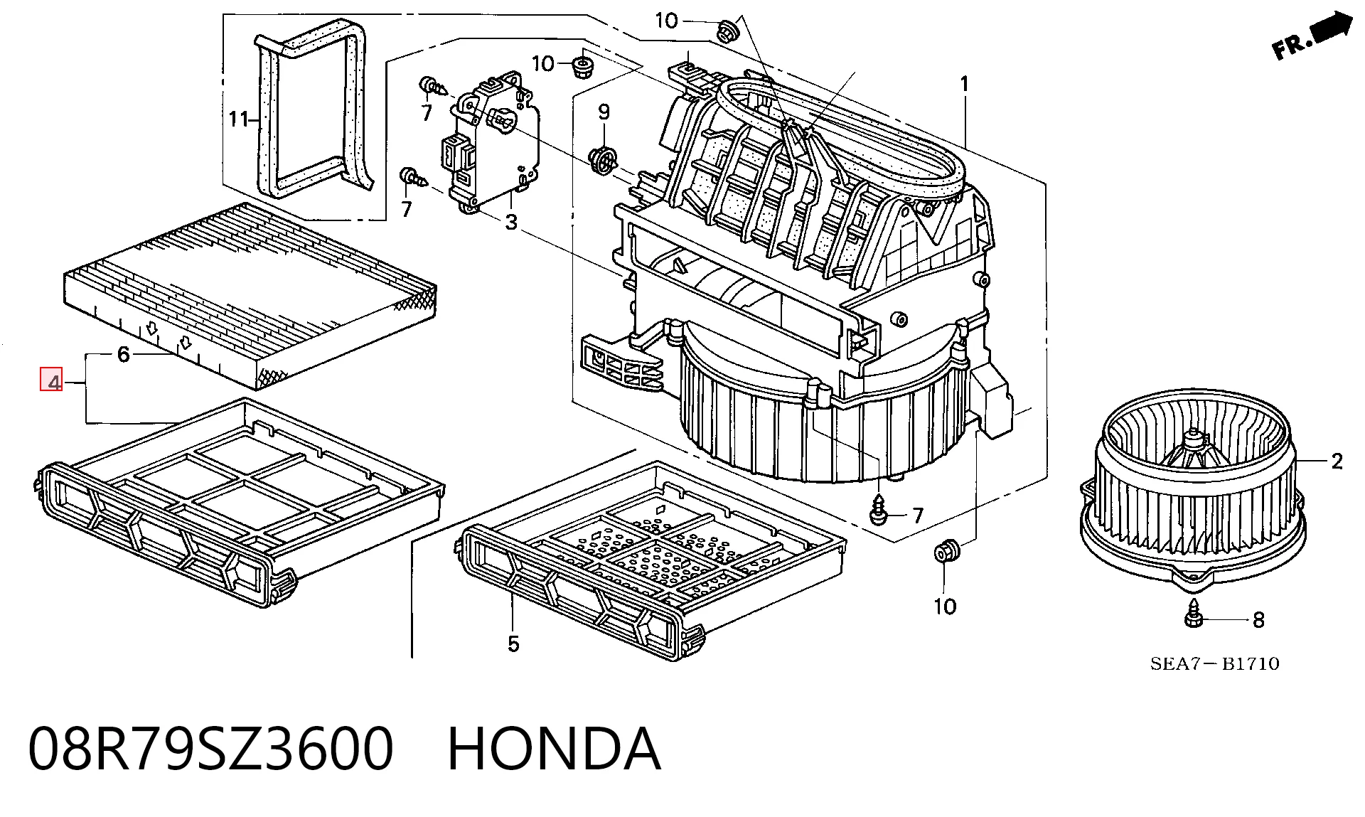 Honda Civic VIII Polen filtresi