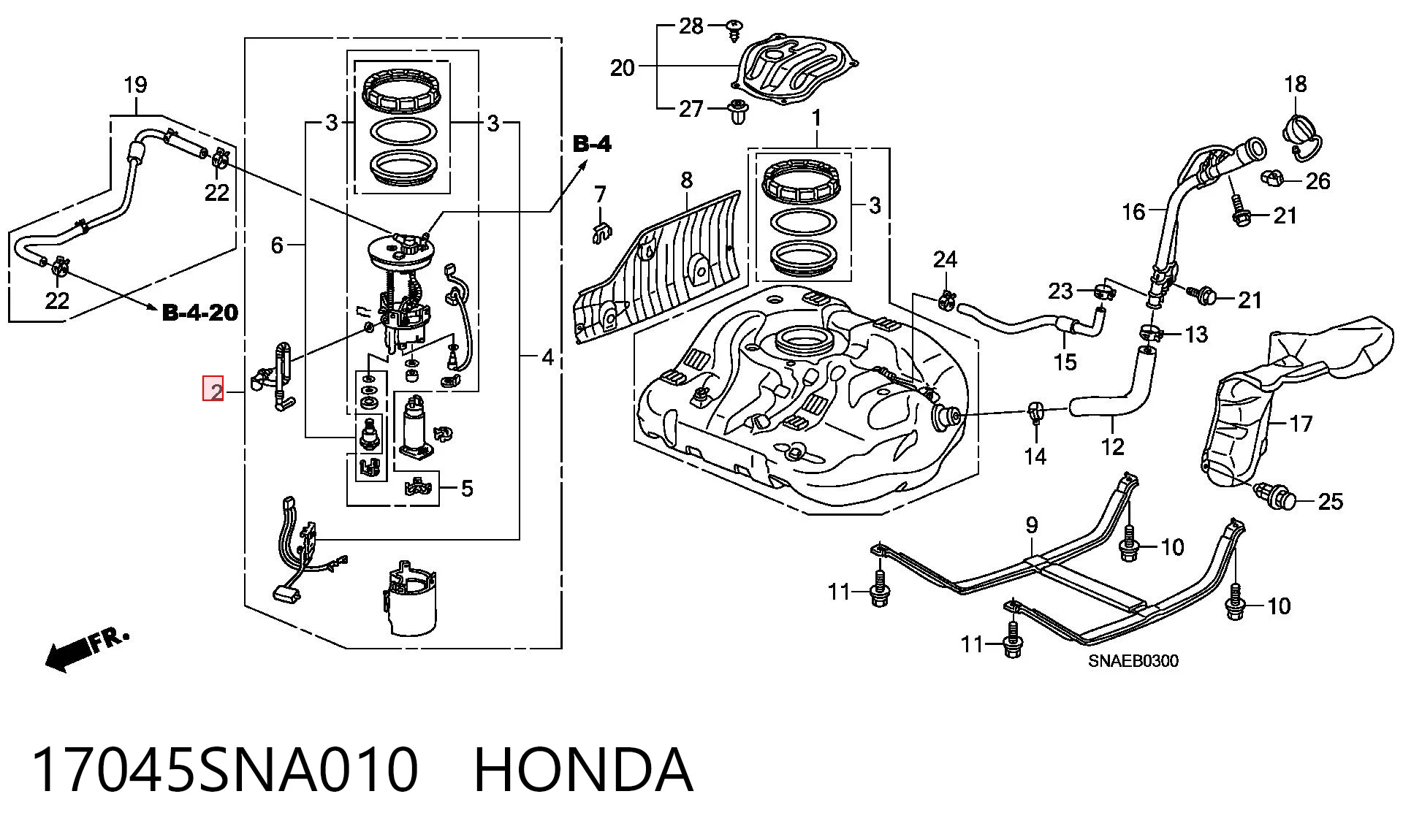 Honda Civic VIII Benzin pompası fiyatları