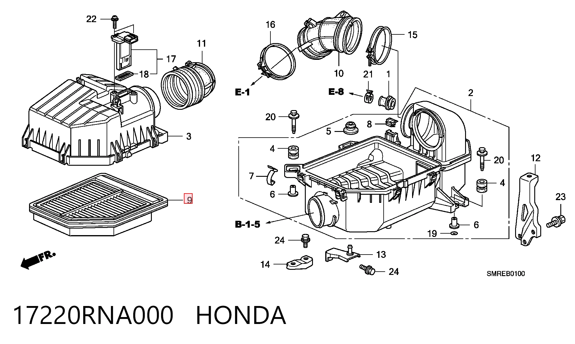 17220RNA000 Honda