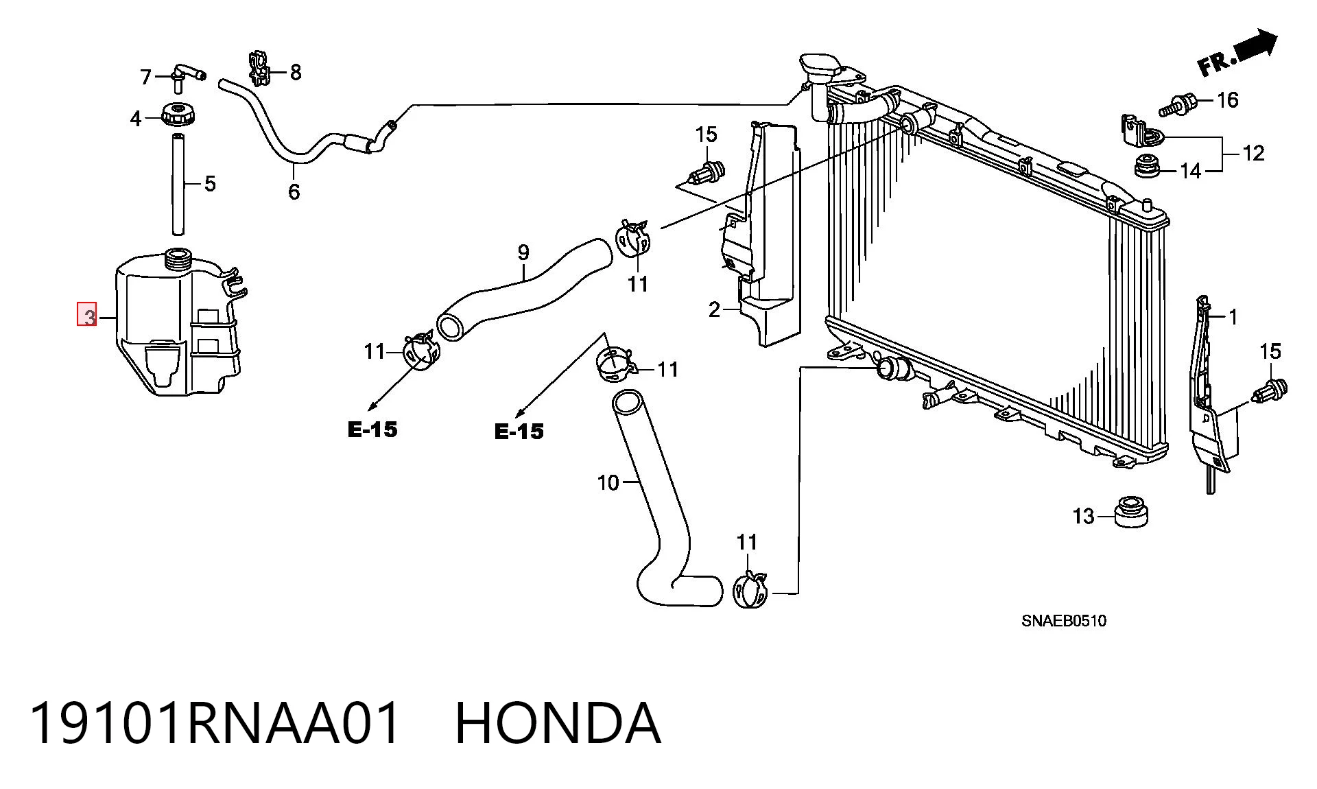 Honda Civic VIII (2005 - 2013) Genleşme su deposu çıkma