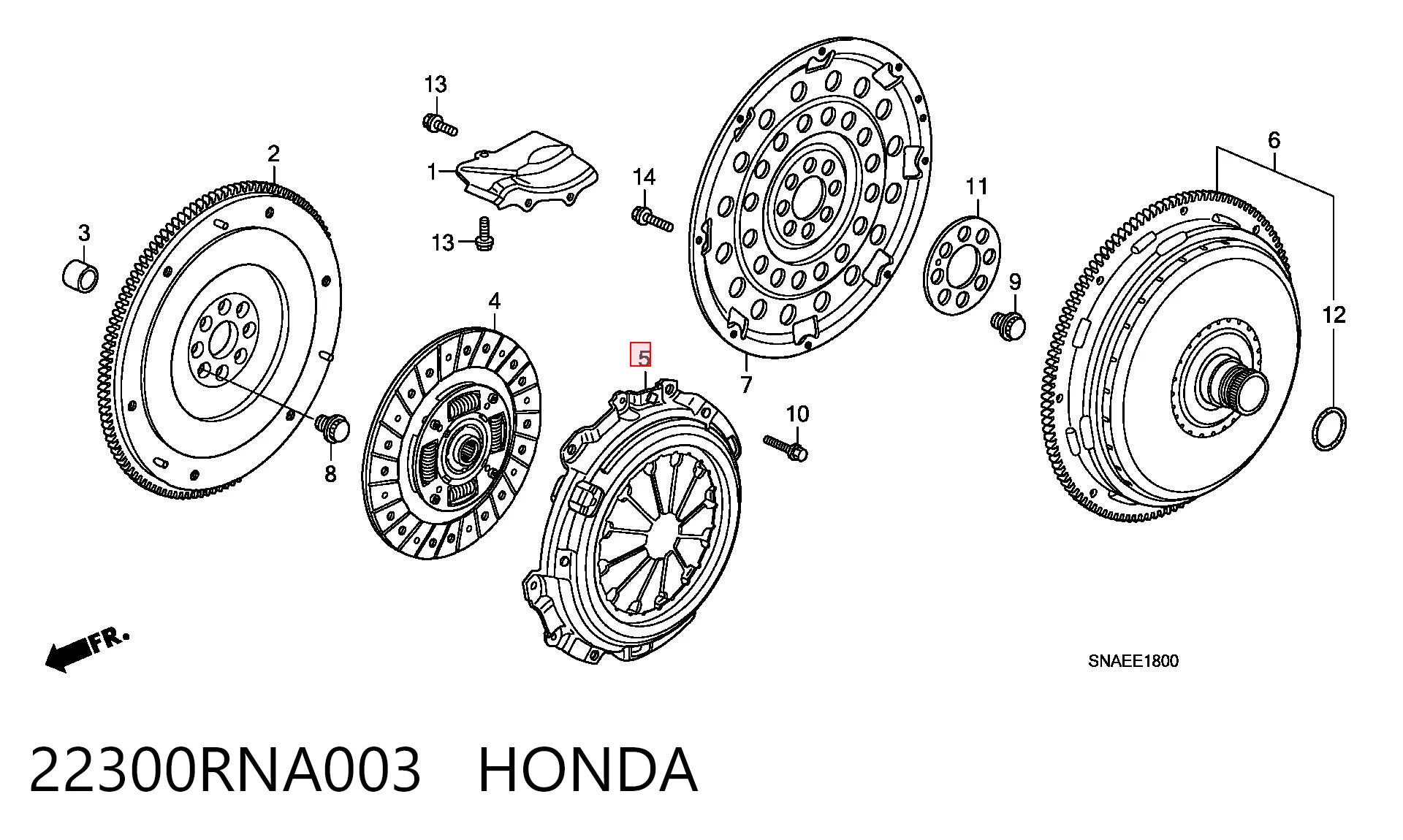 Honda Civic VIII (2005 - 2013) Debriyaj baskı sacı satın al