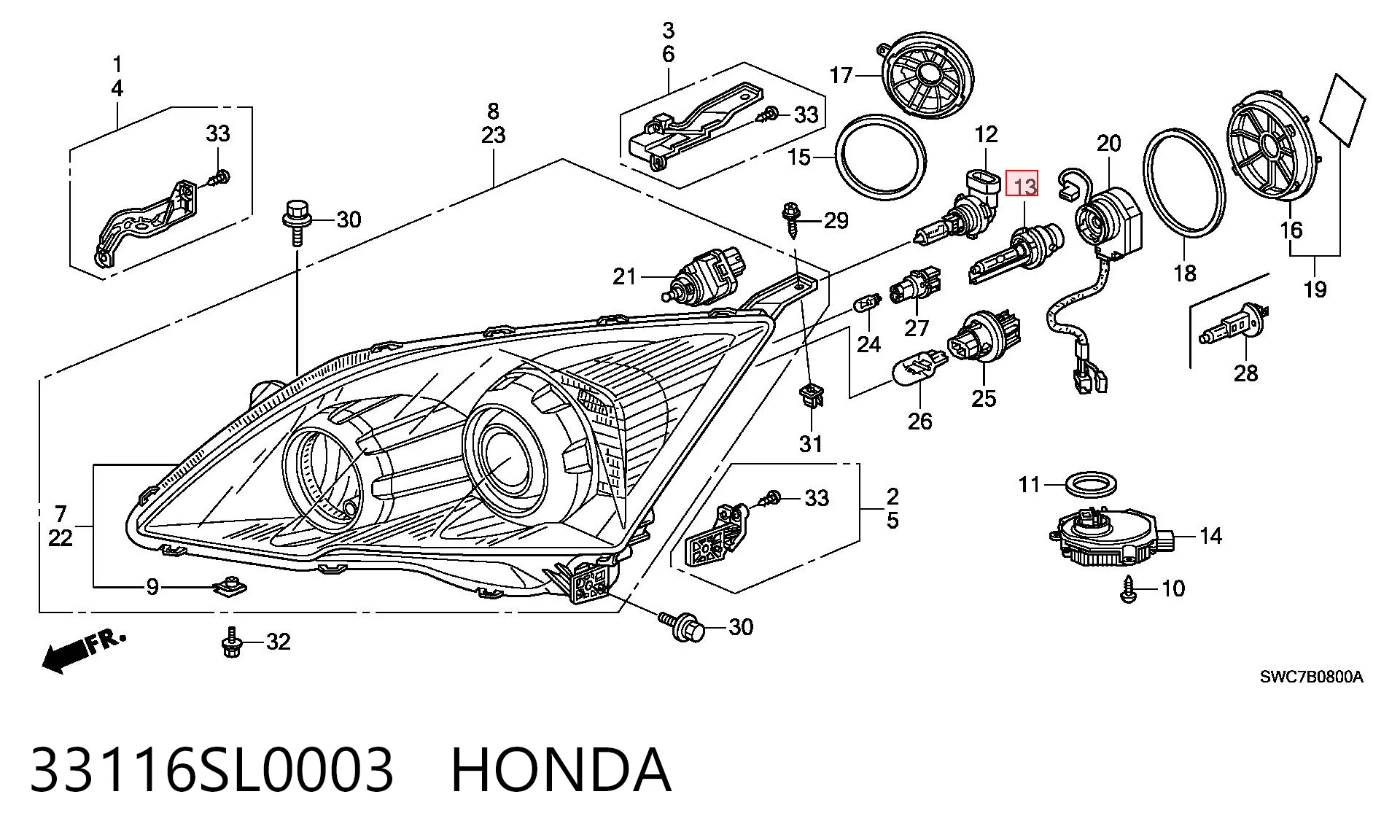 33116SL0003 Honda