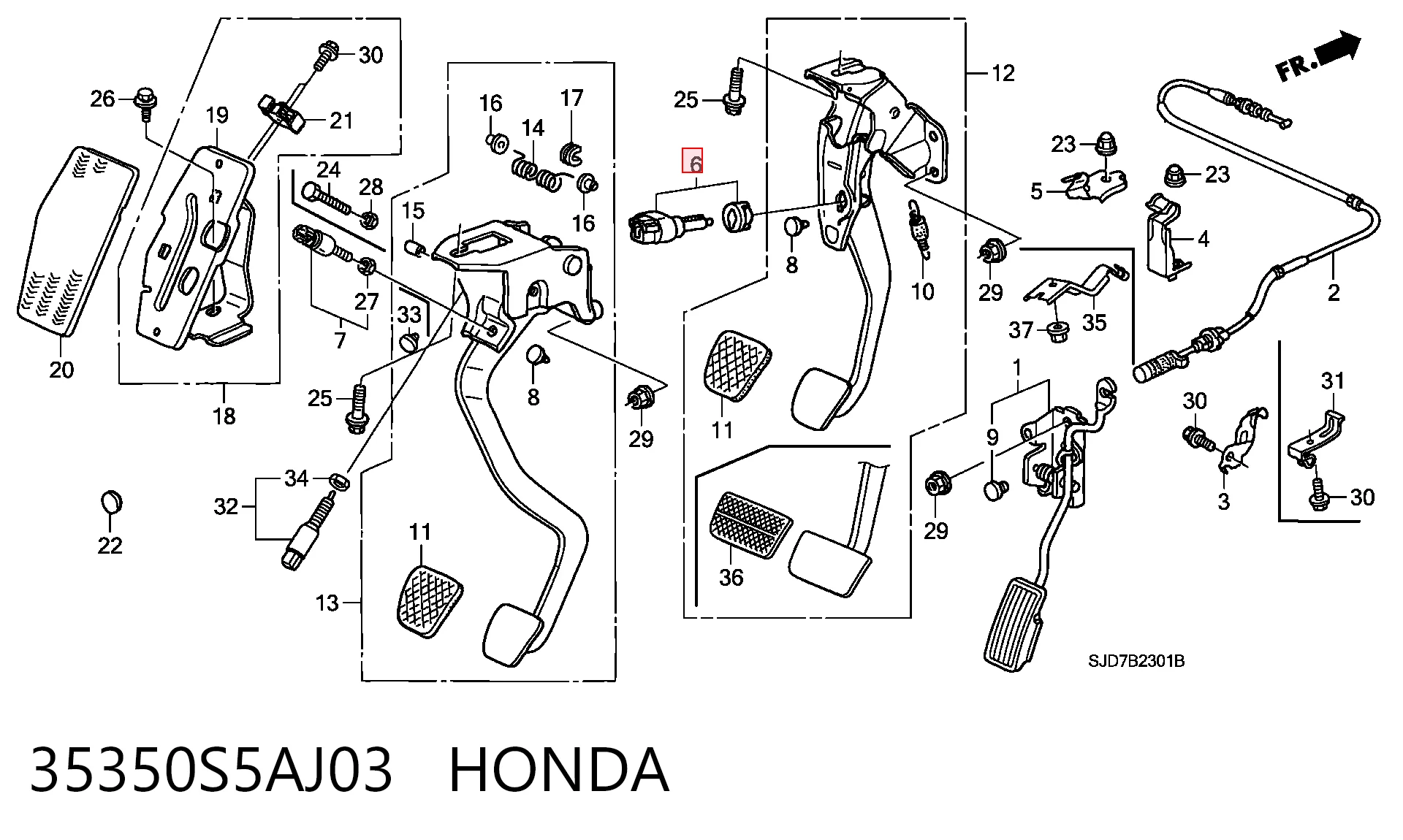 Honda Civic VIII (2005 - 2013) Stop lambası müşiri 