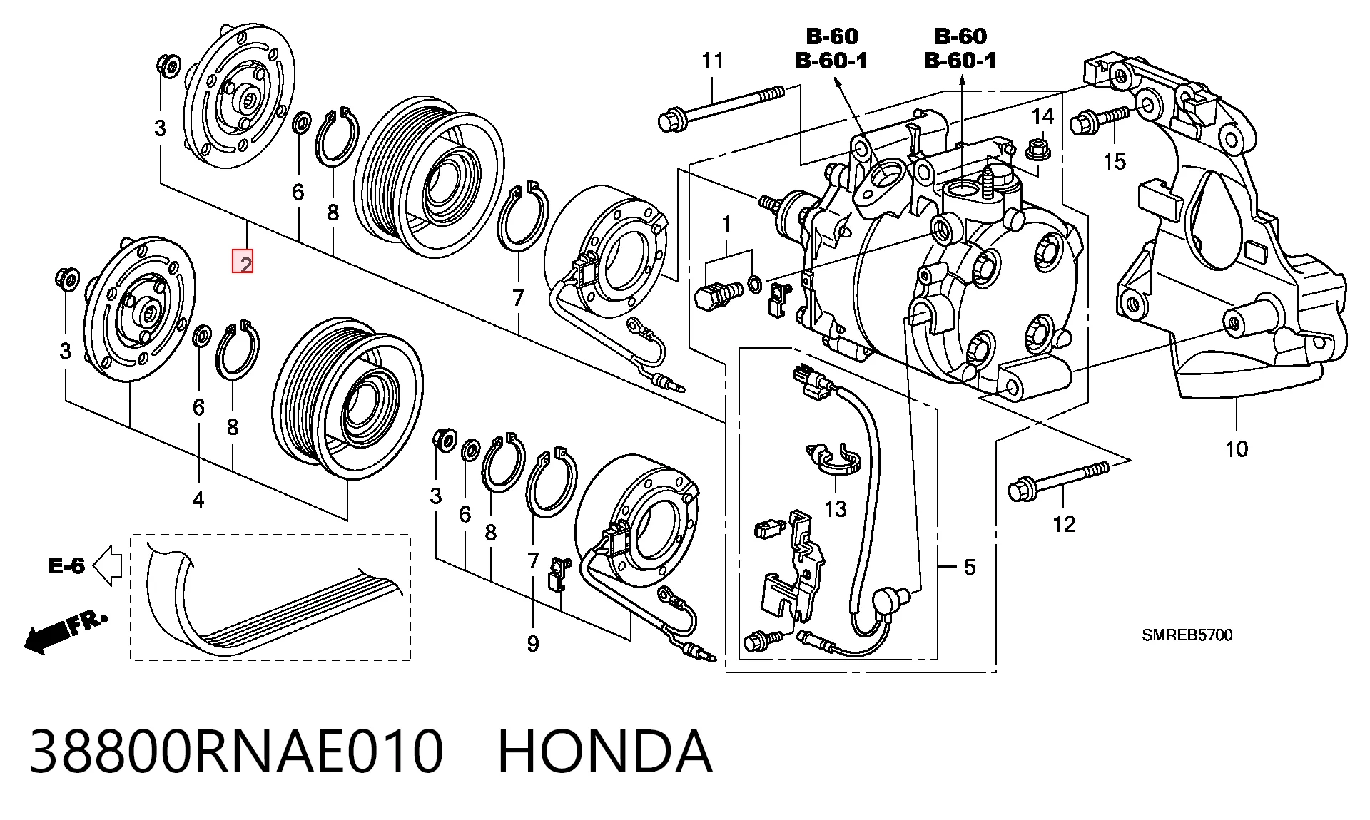 Honda Civic VIII Klima kompresörü