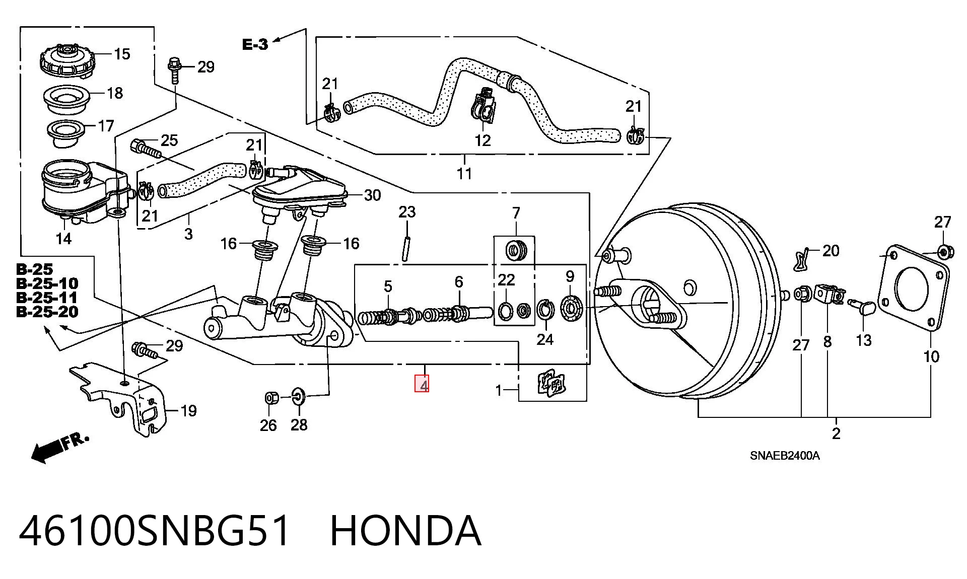 Honda Civic VIII (2005 - 2013) Ana fren silindiri 