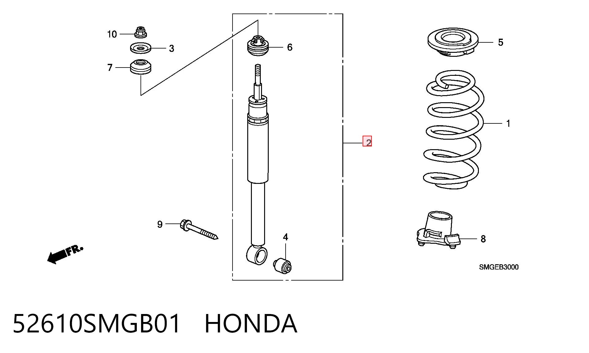 52610SMGB01 Honda