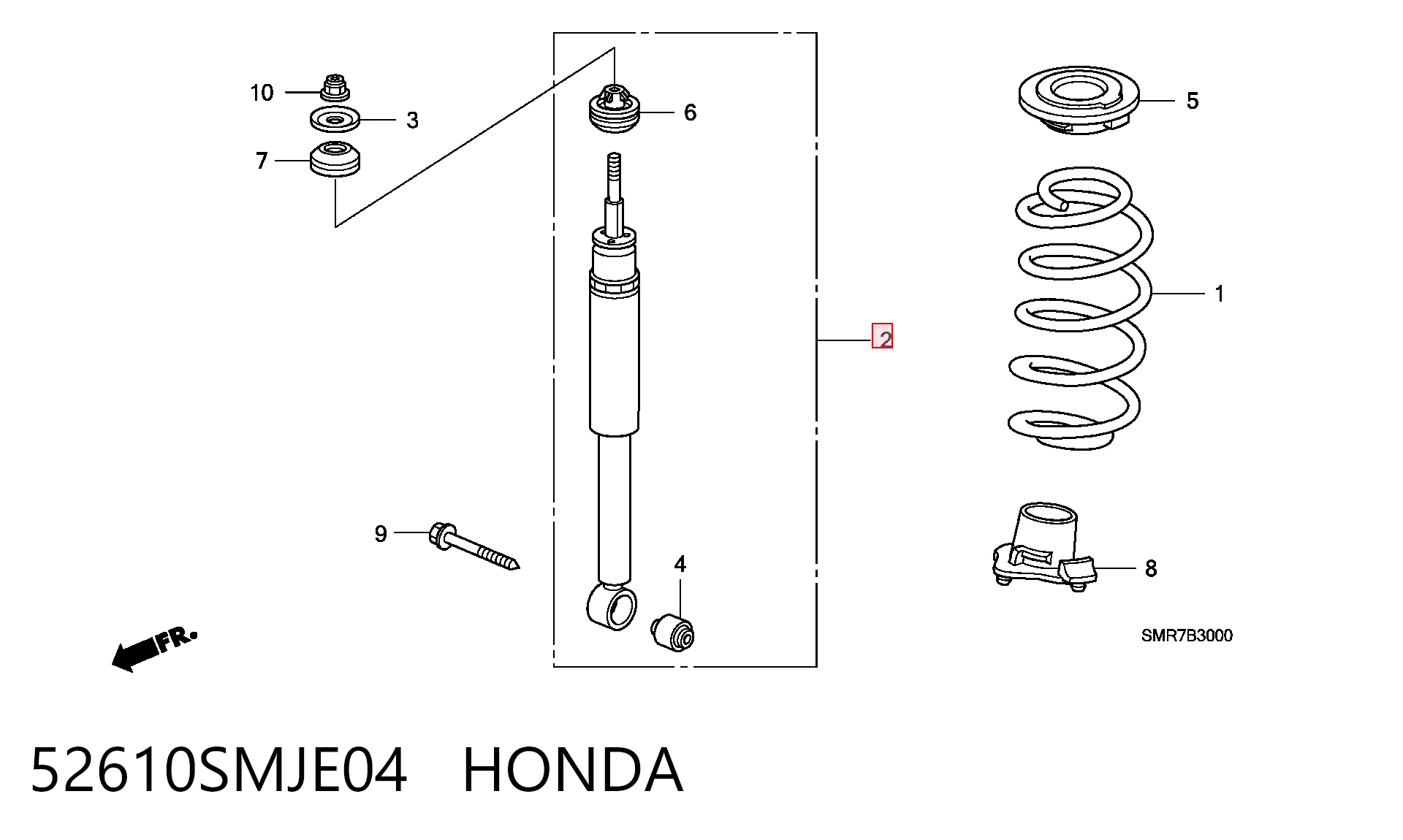 Honda Civic VIII Arka amortisör