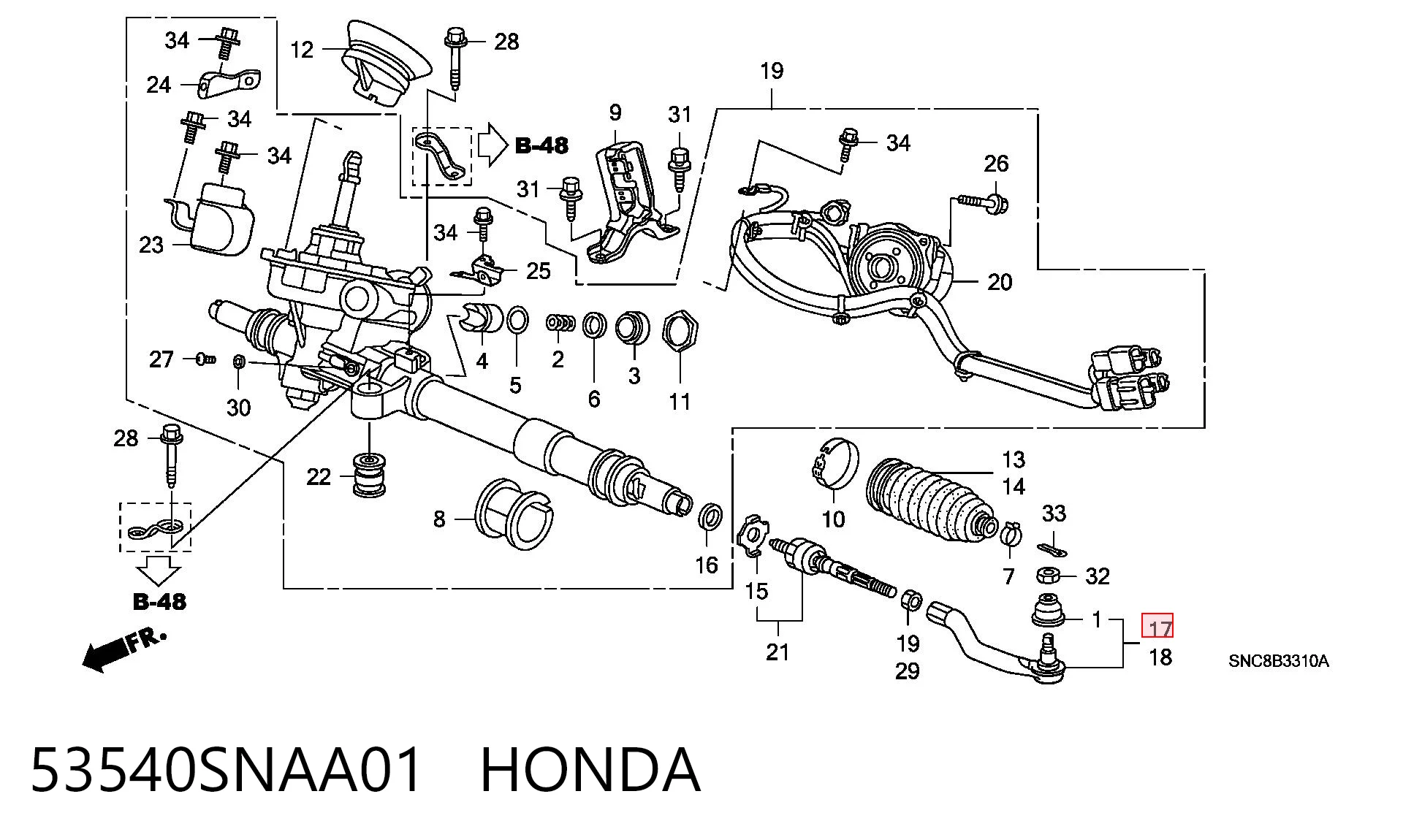 Honda Civic VIII Rot başı Türkiye fiyatı