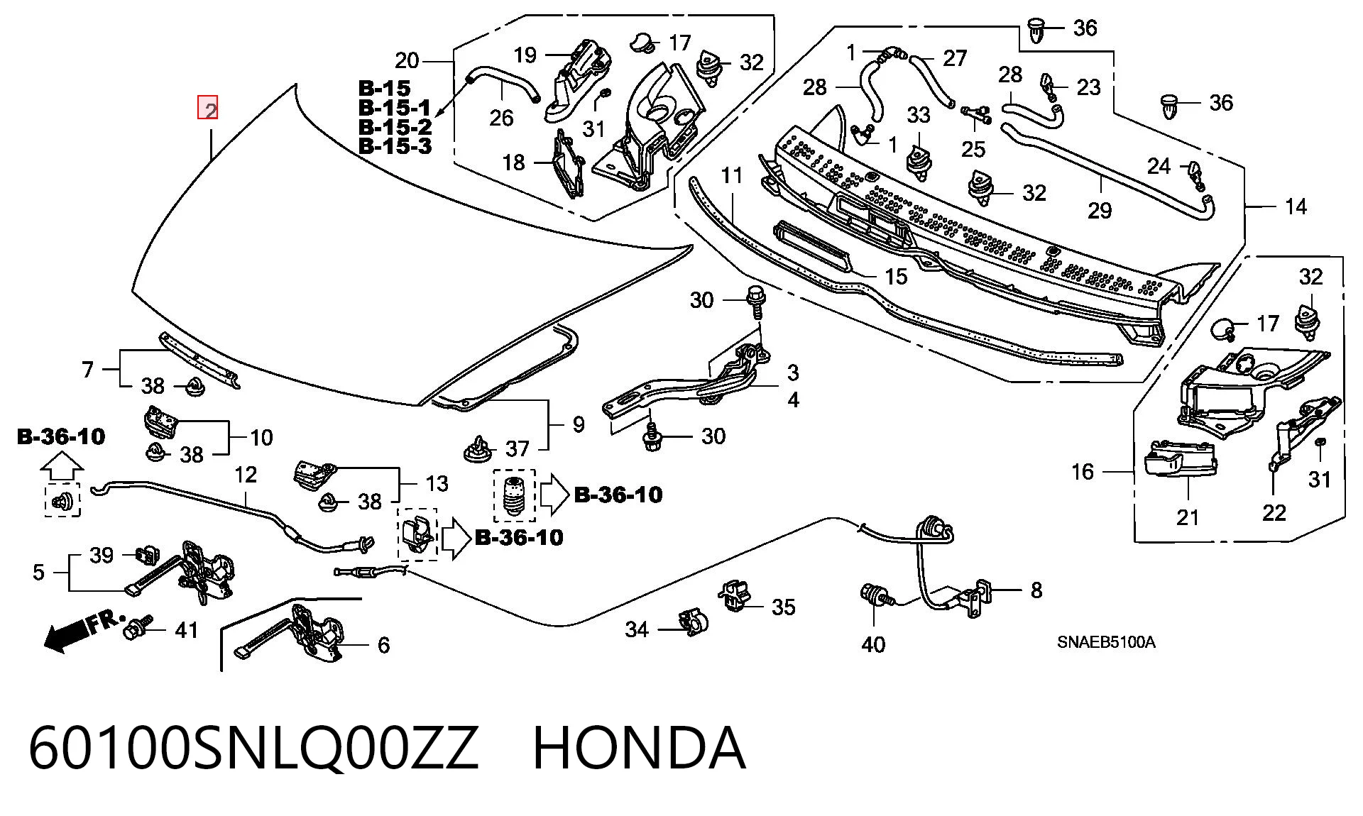 Honda Civic VIII (2005 - 2013) Kaput satın al