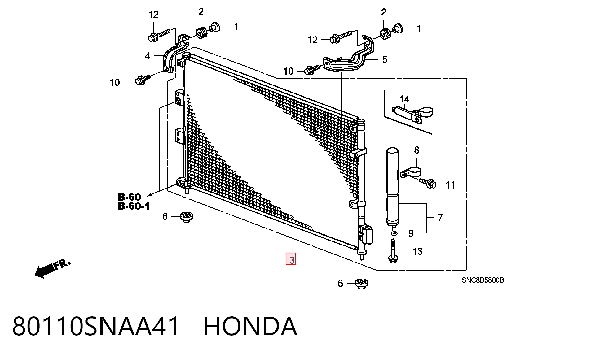 Honda Civic VIII Klima kondenseri Türkiye fiyatı