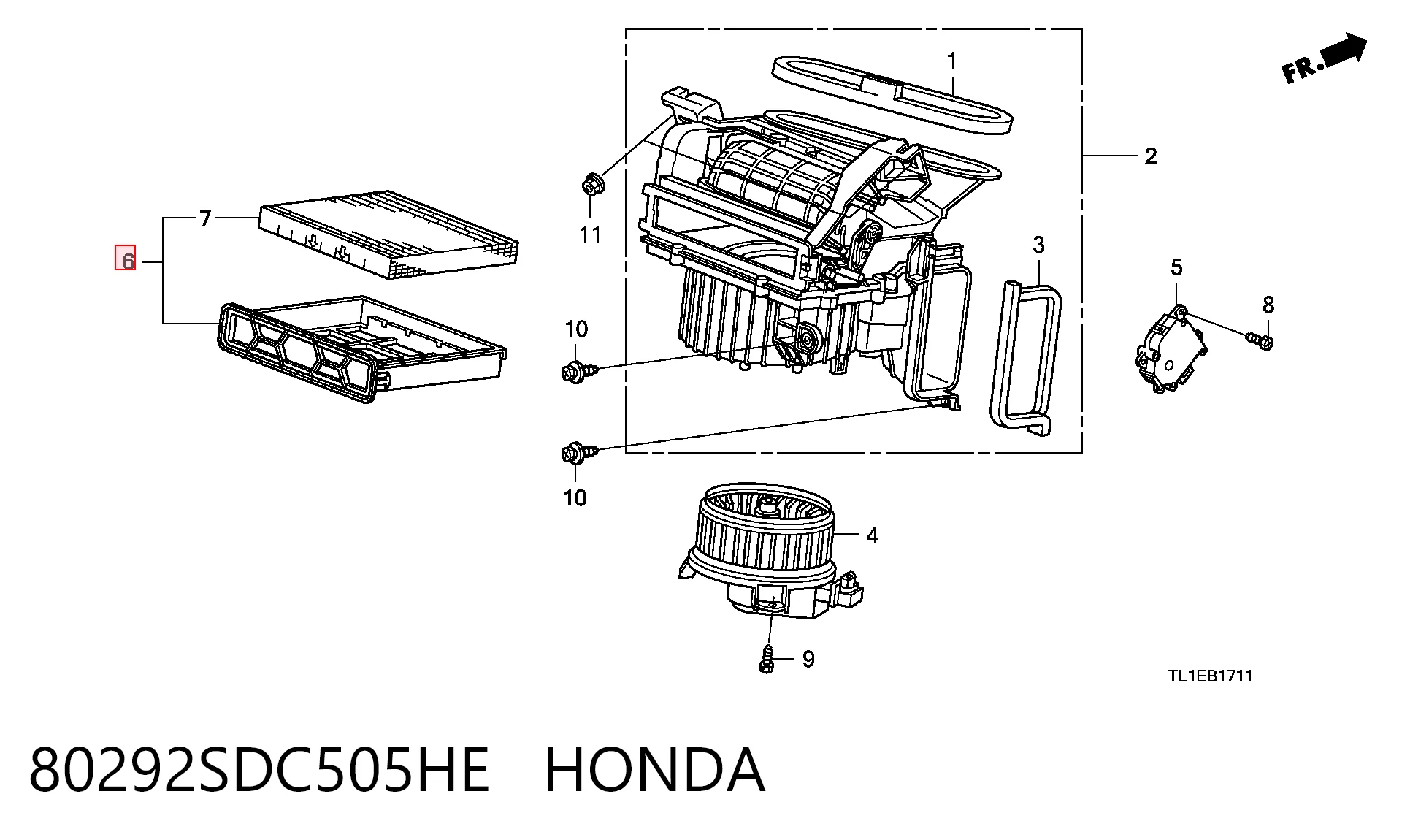 Honda Civic VIII Polen filtresi