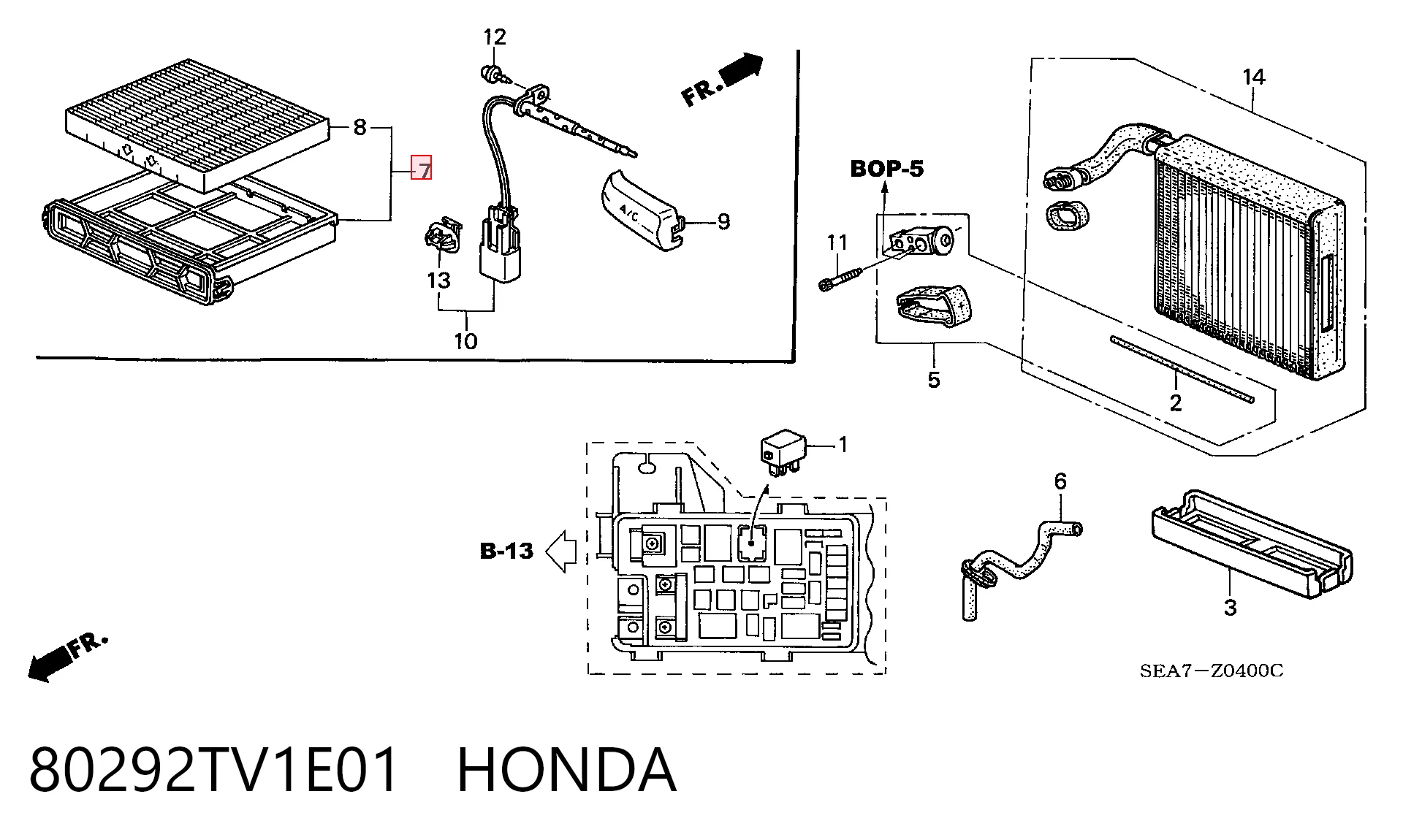 Honda Civic VIII Polen filtresi Türkiye fiyatı