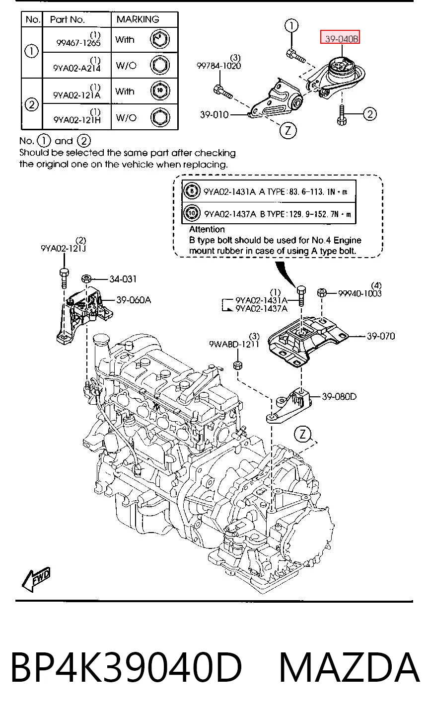 Ford Focus III Arka motor kulağı