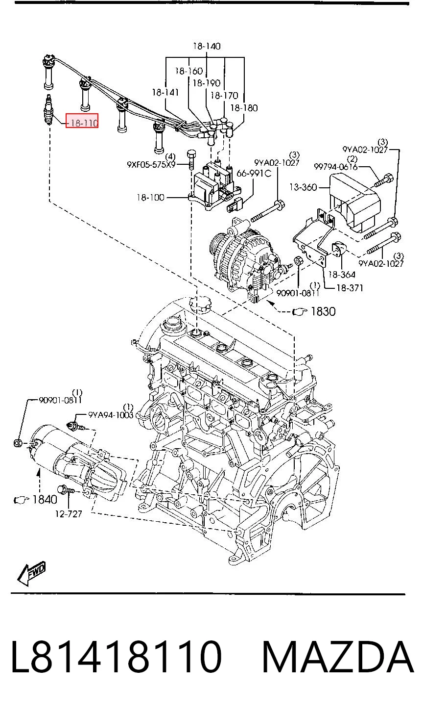 L81418110 Mazda