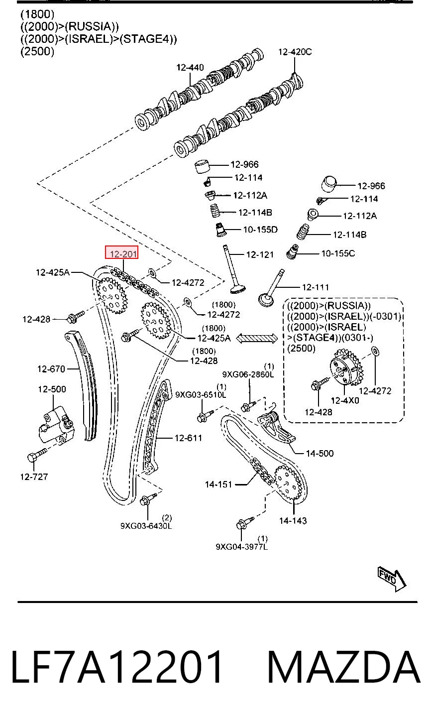 Ford Fiesta V (2001 - 2008) Triger zinciri satın al