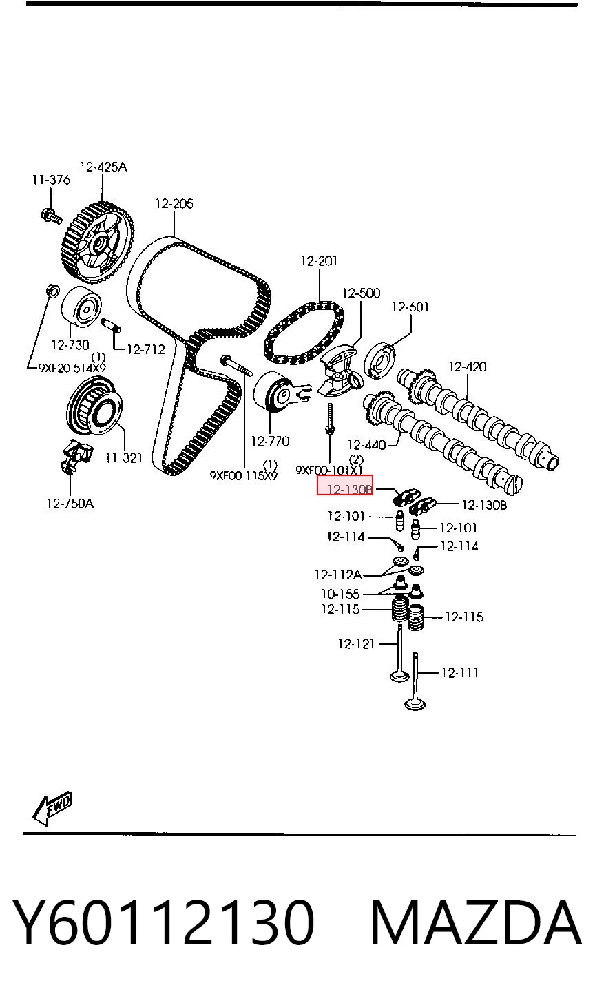 Y60112130 Mazda