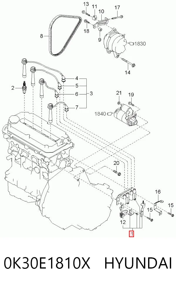 0K30E1810X Hyundai/Kia