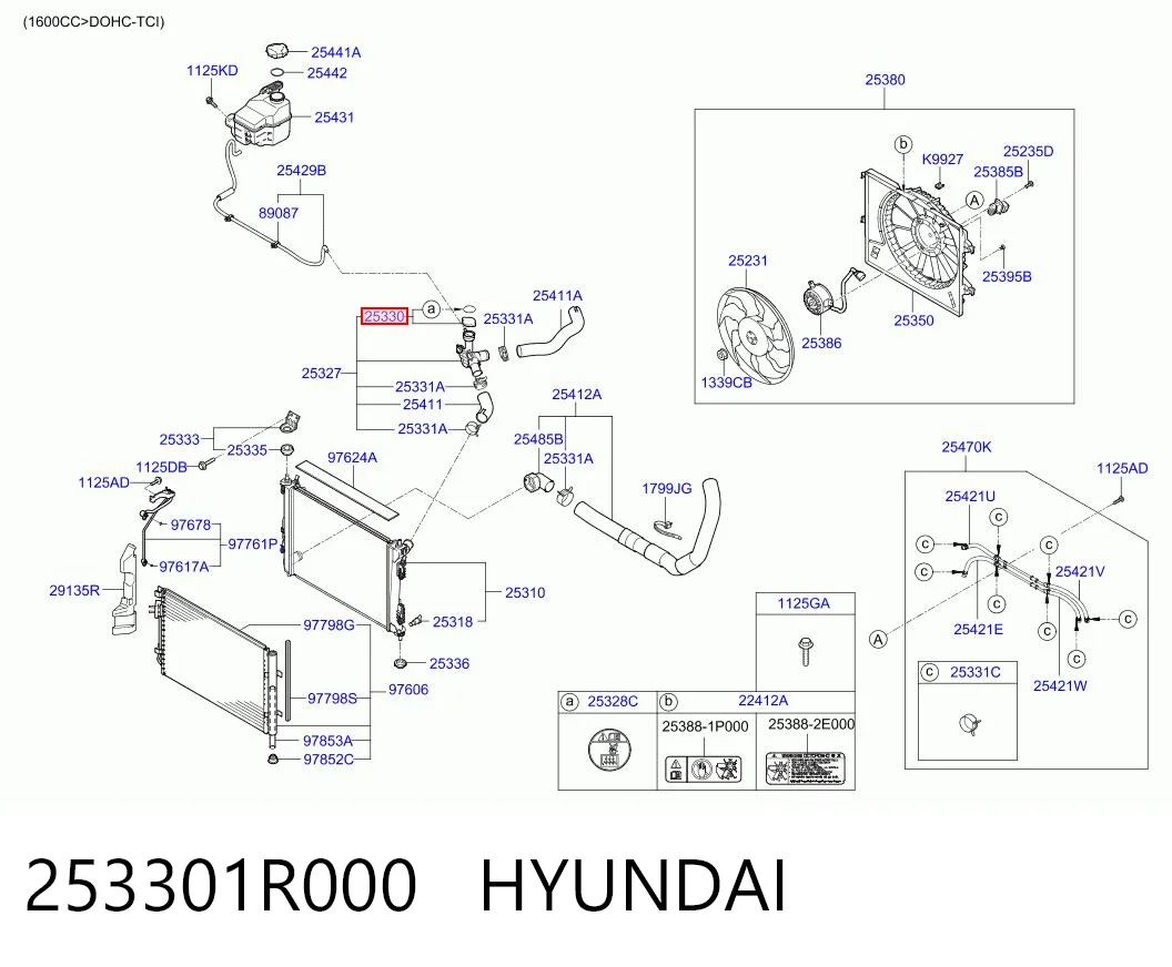 301 sedan (2013 - 2026) Radyatör kapağı