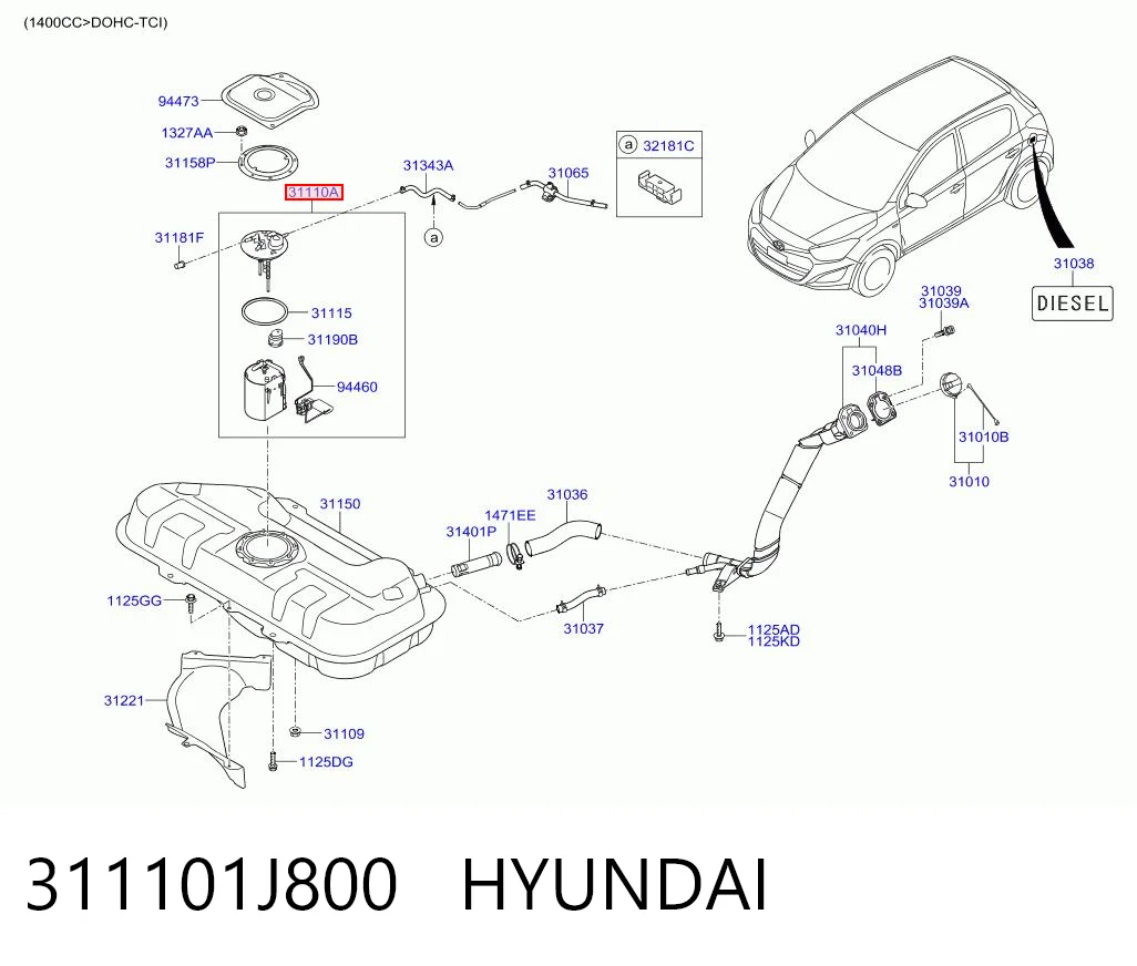 Hyundai I20 Yakıt pompası