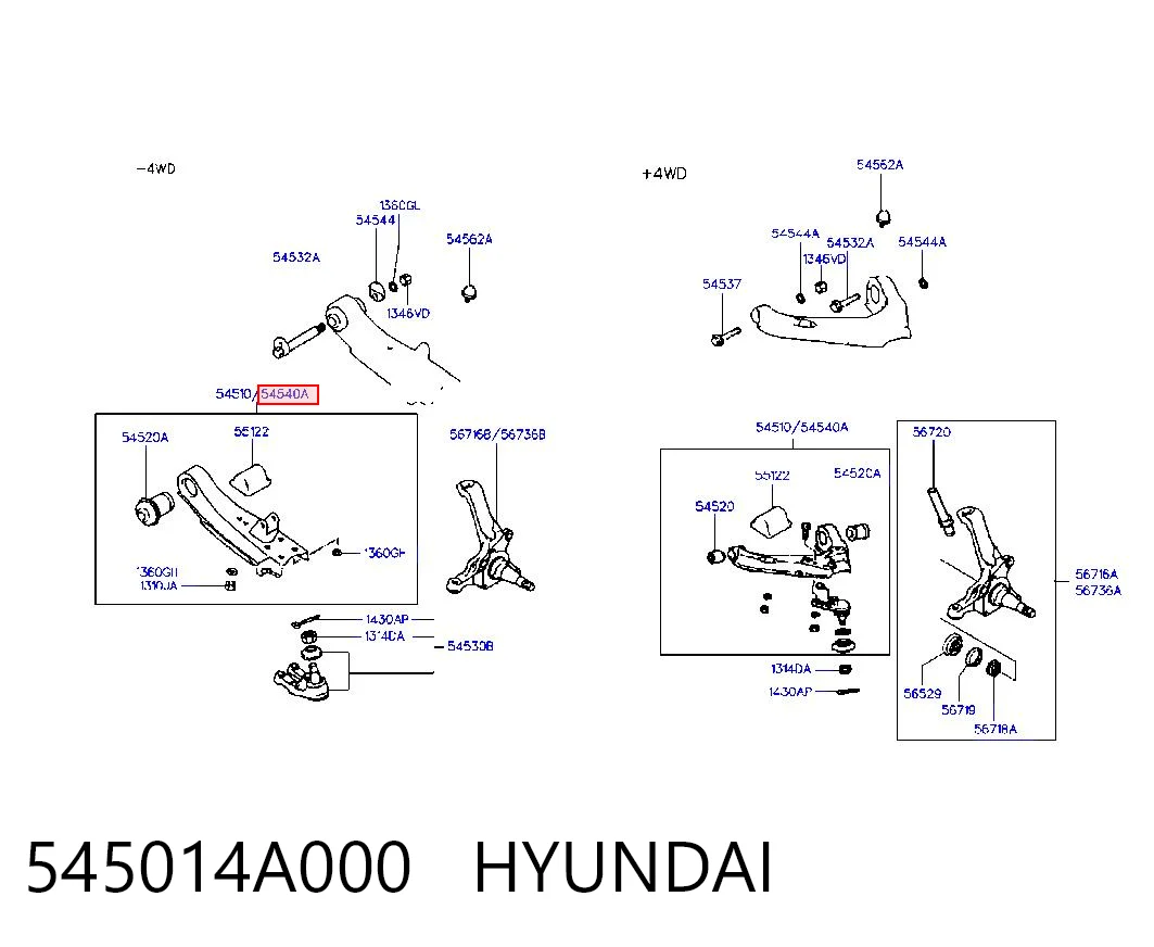 545014A000 Hyundai/Kia