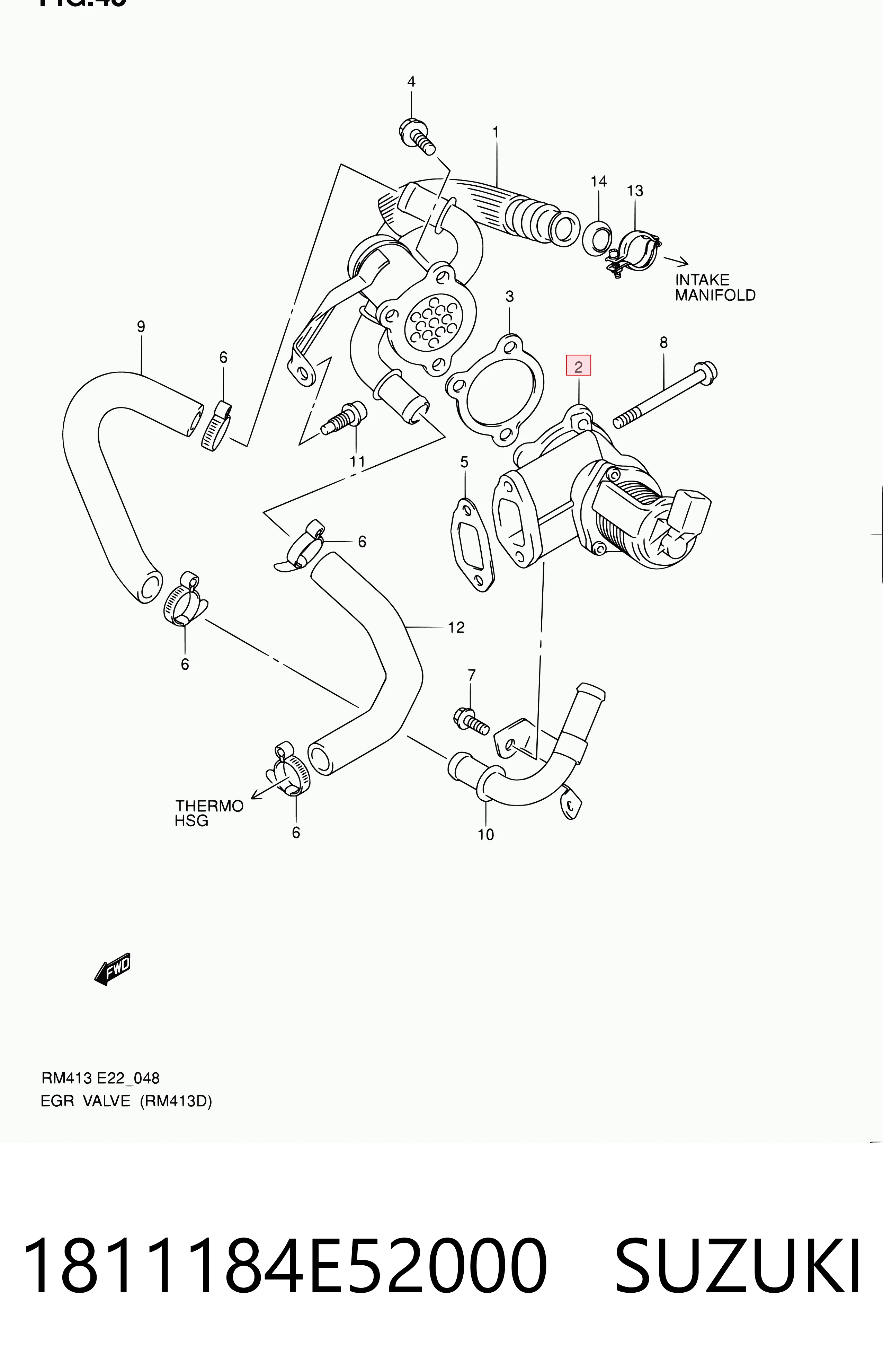 Fiat Albea EGR vanası