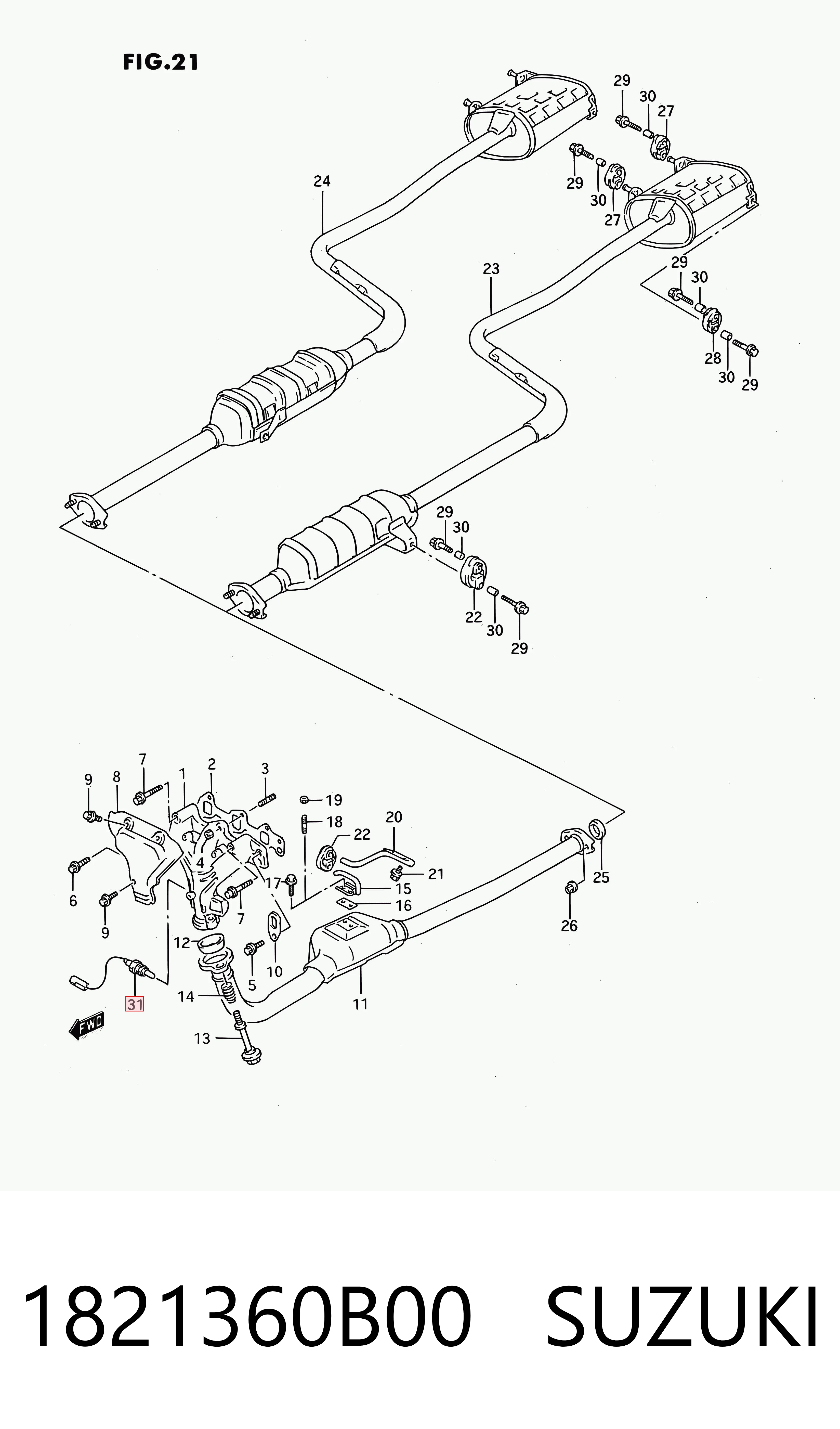 1821360B00 Suzuki