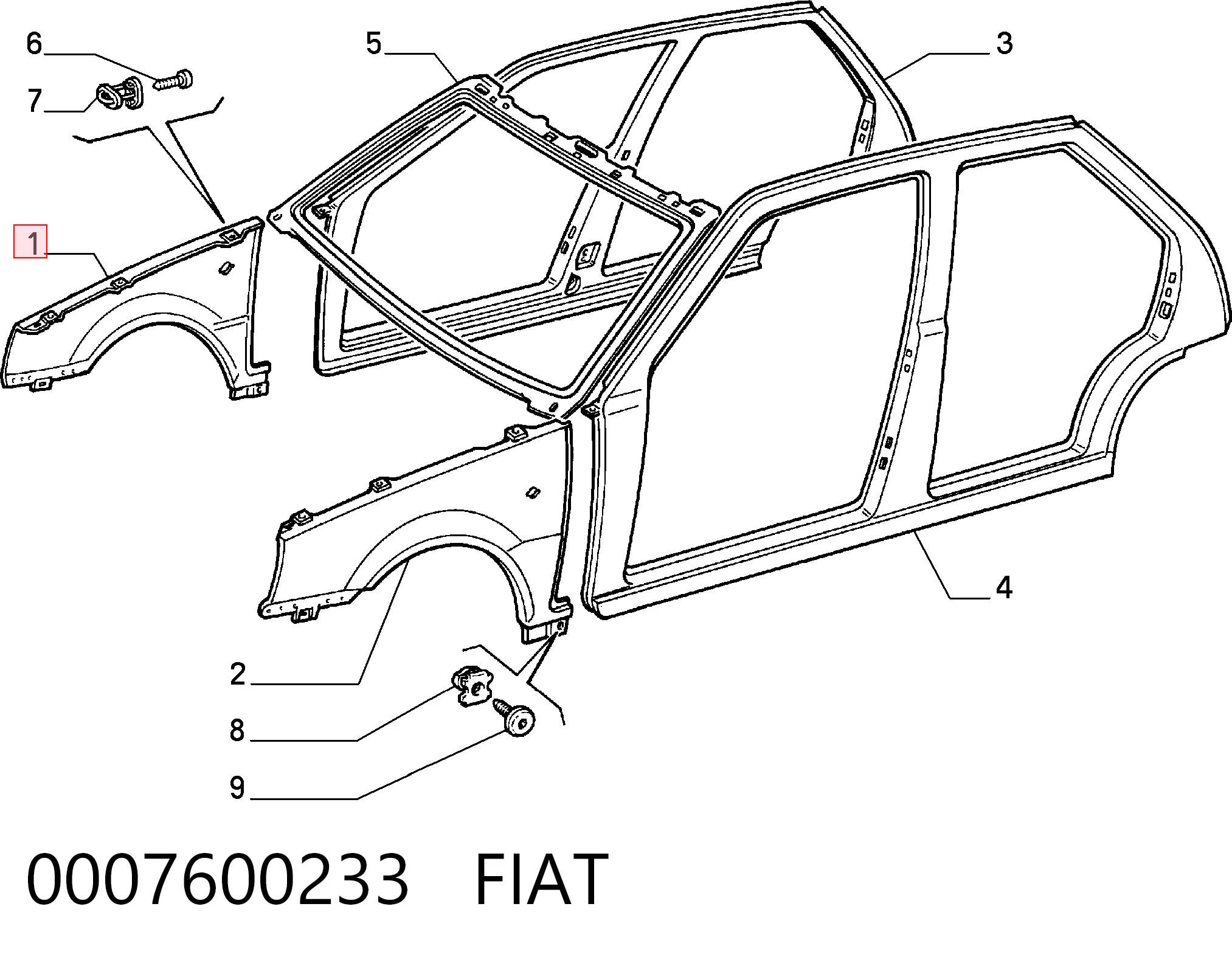 Fiat Tipo  (1987 - 1996) Sağ ön çamurluk fiyatı