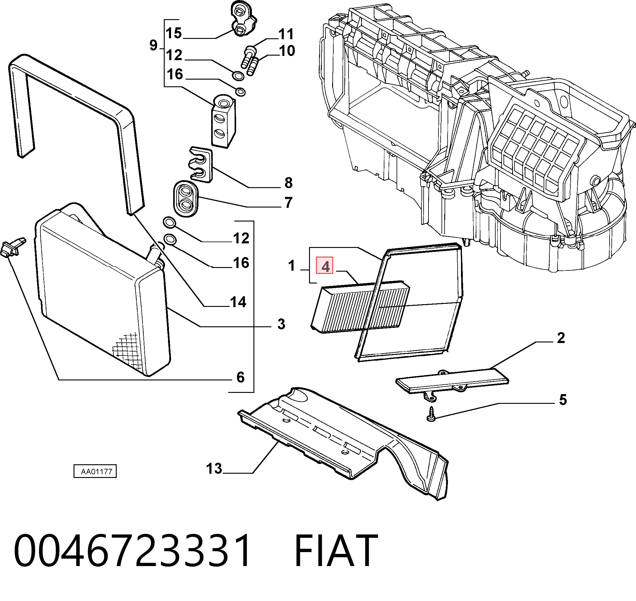 0046723331 Fiat/Alfa/Lancia