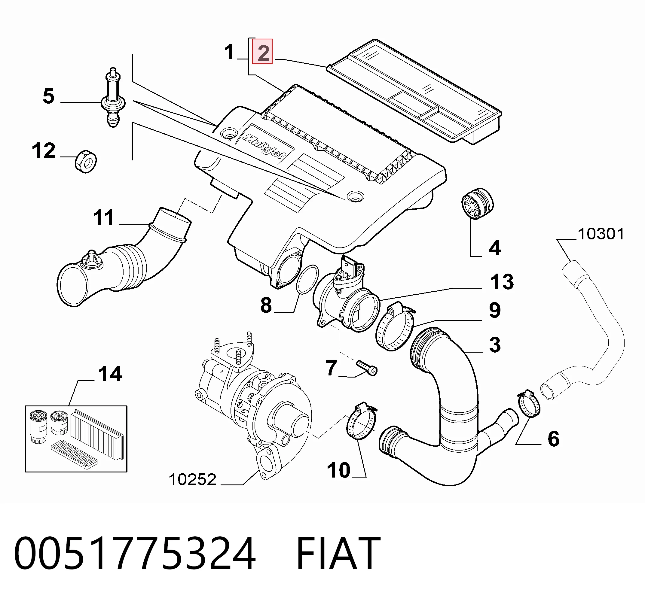 Linea sedan (323) (2007 - 2026) Hava filtresi