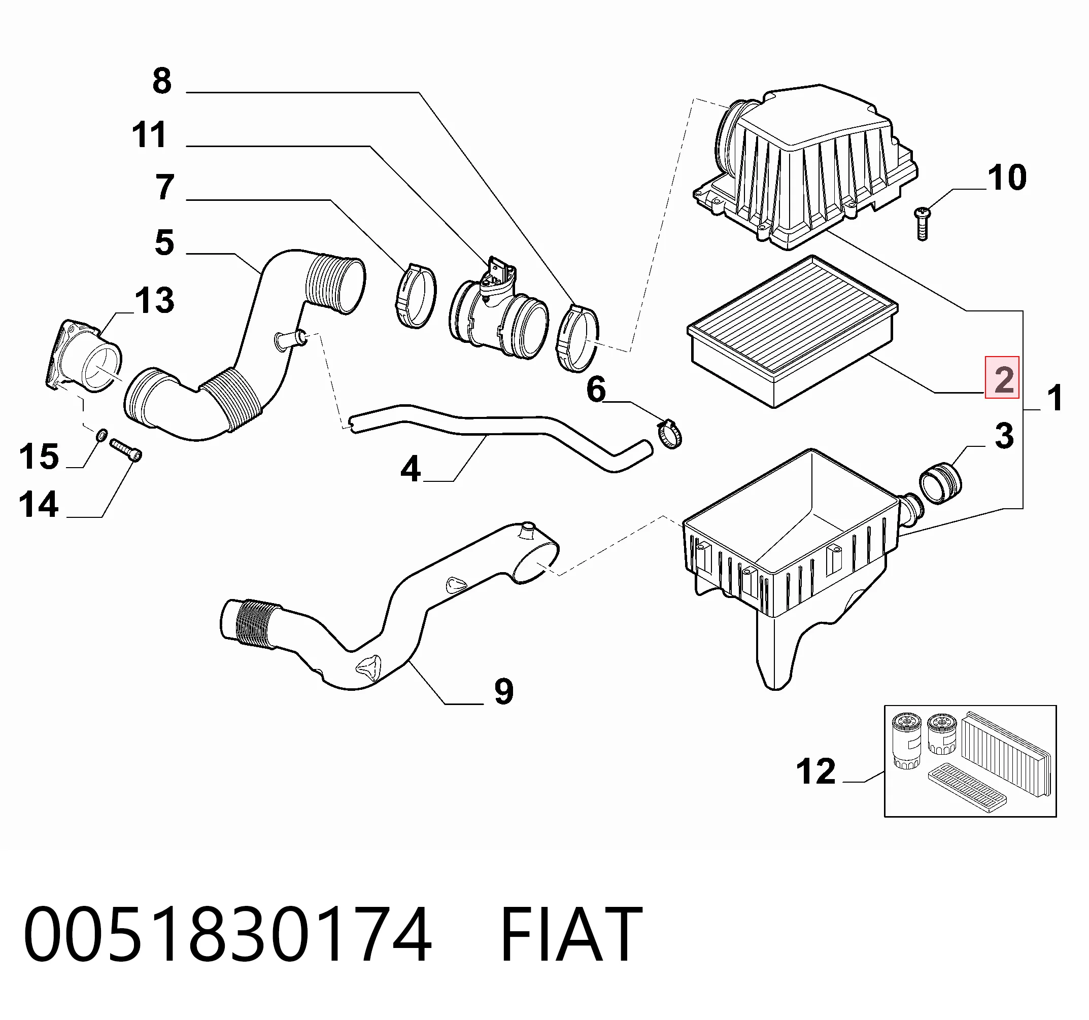0051830174 Fiat/Alfa/Lancia