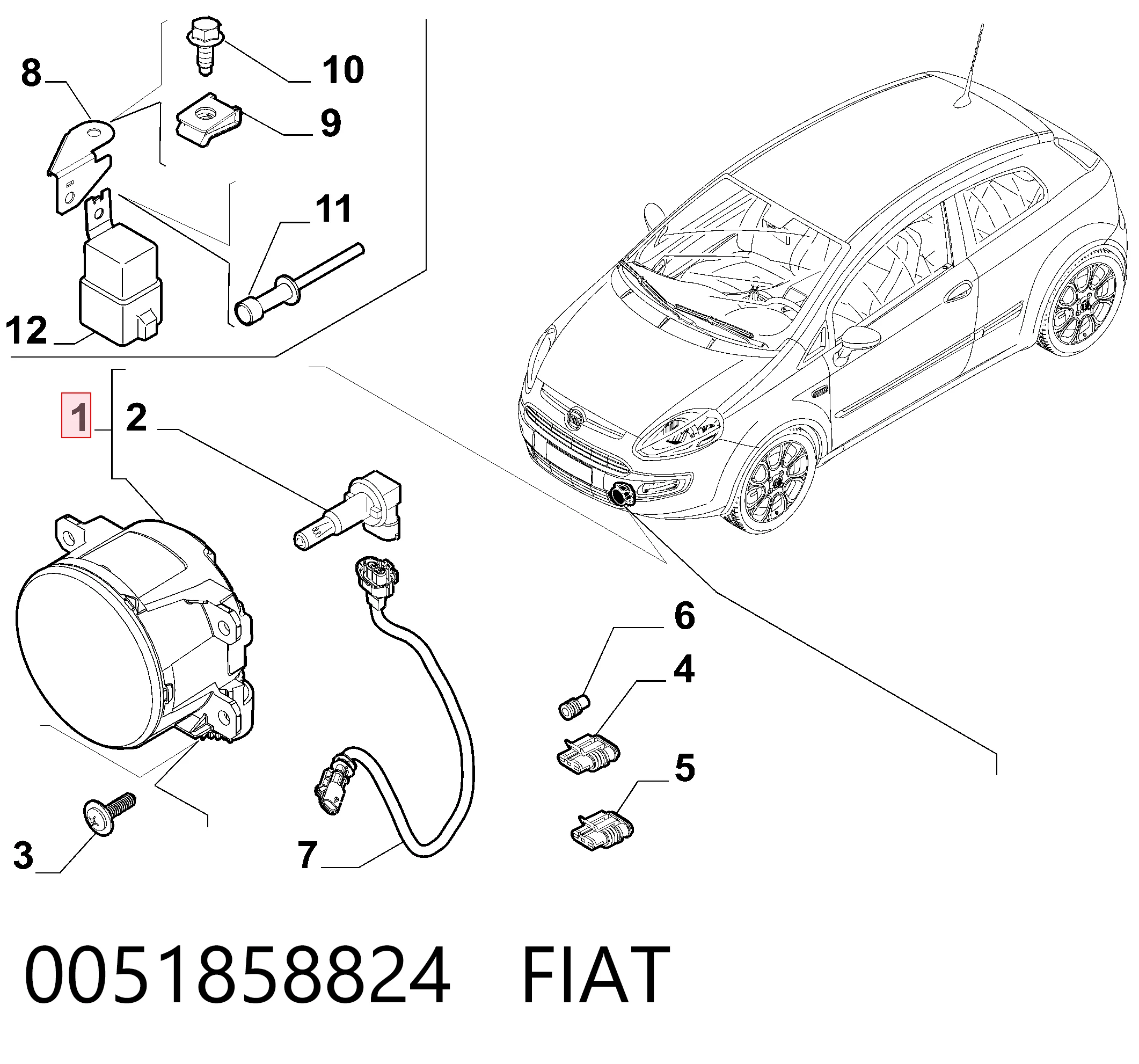 Fiat Punto GRAND Sis farı takımı Türkiye fiyatı