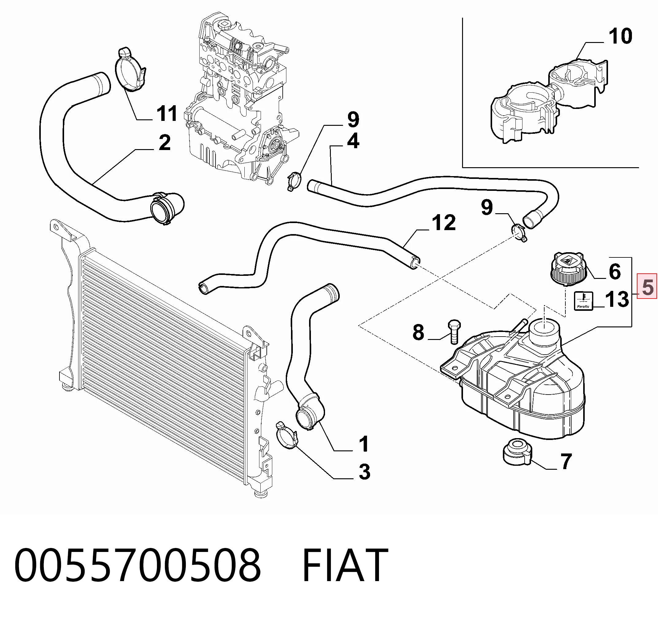 Fiat Punto  Su deposu