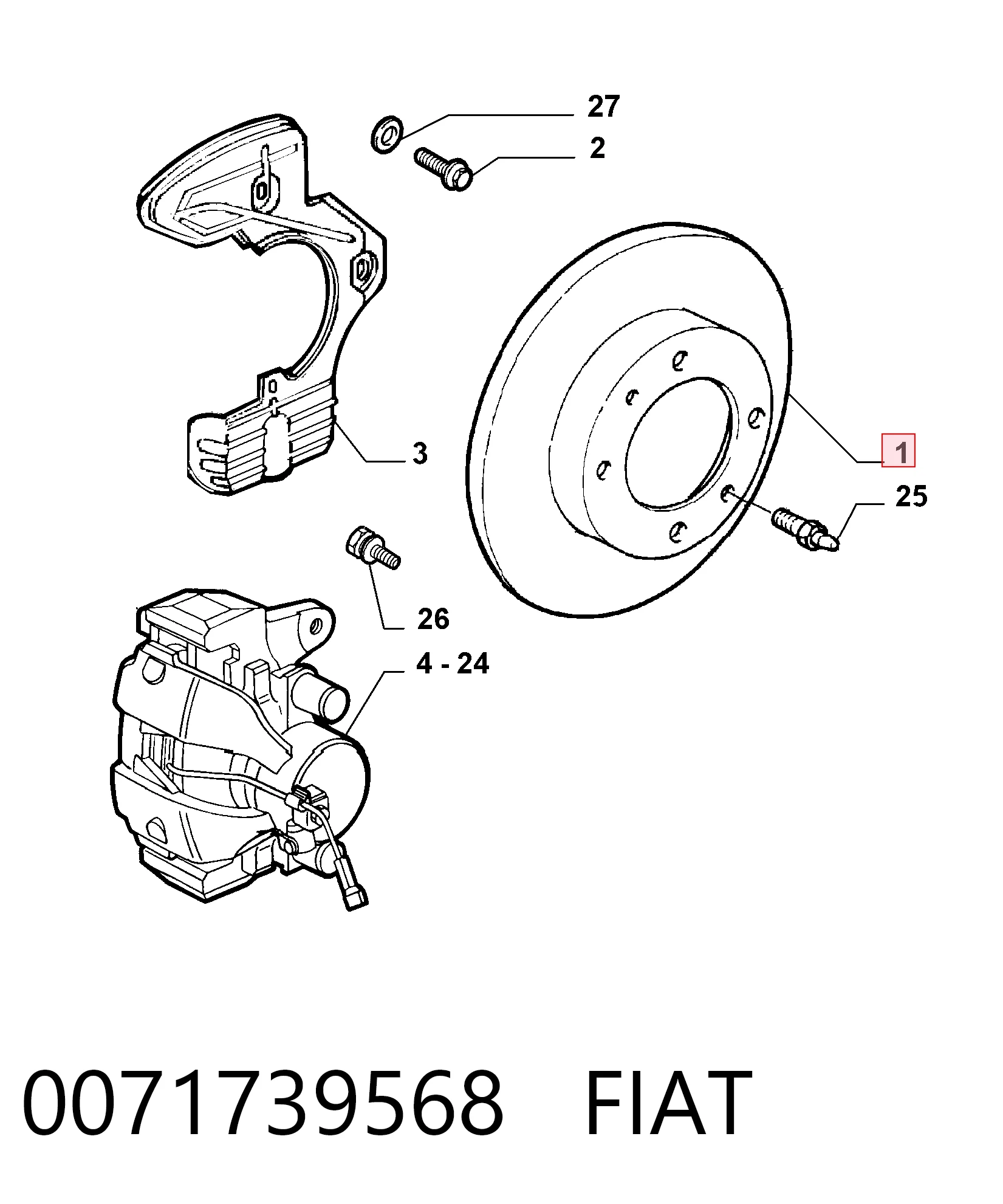 Fiat Fiorino  Fren diski takimi