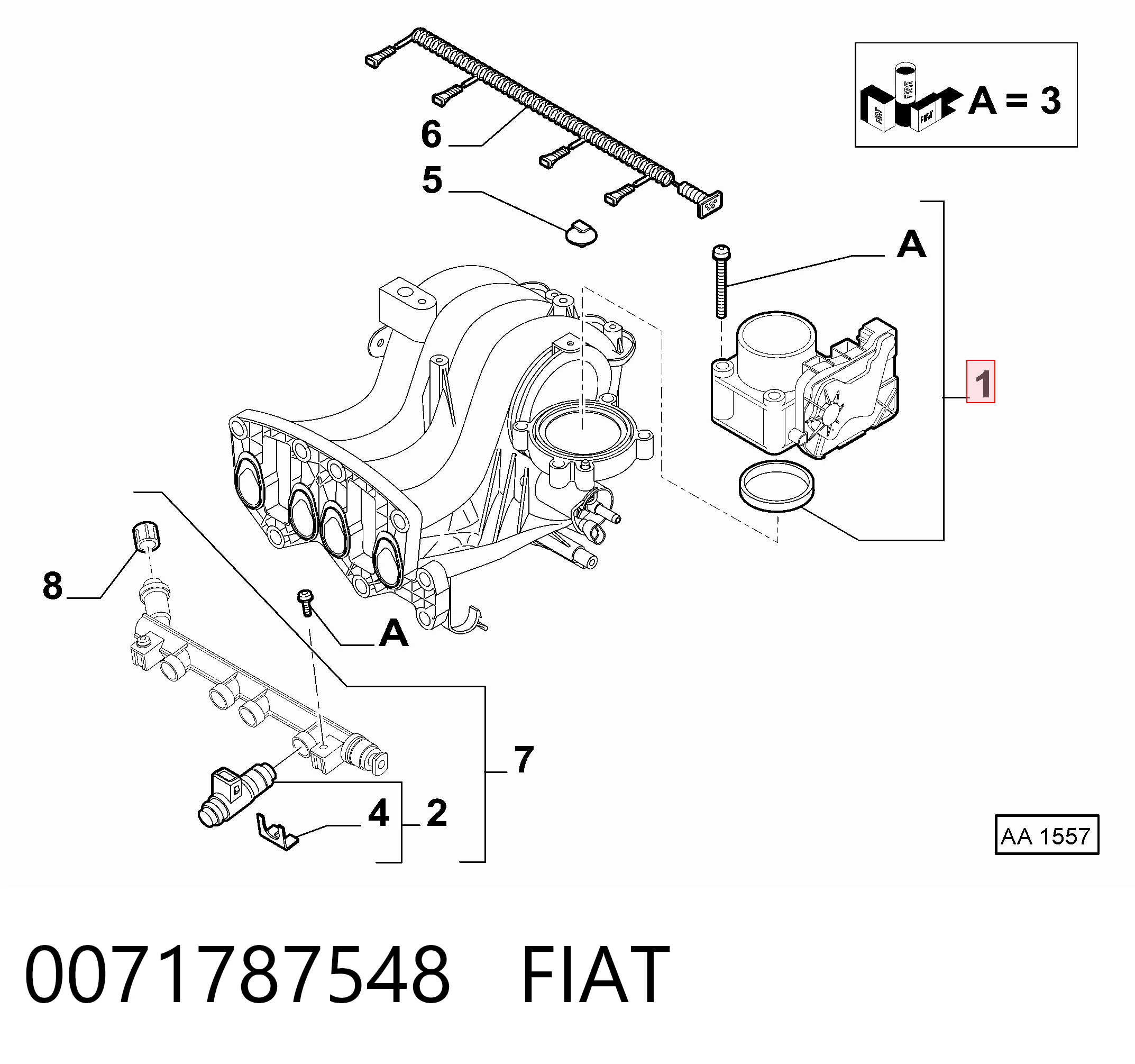Fiat Albea  Gaz kelebegi
